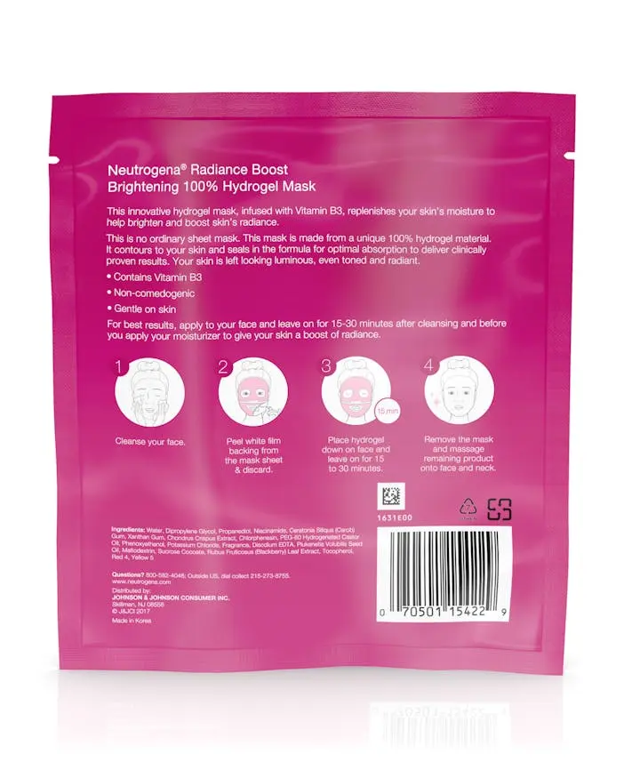 Radiance Boost Brightening 100% Hydrogel Mask