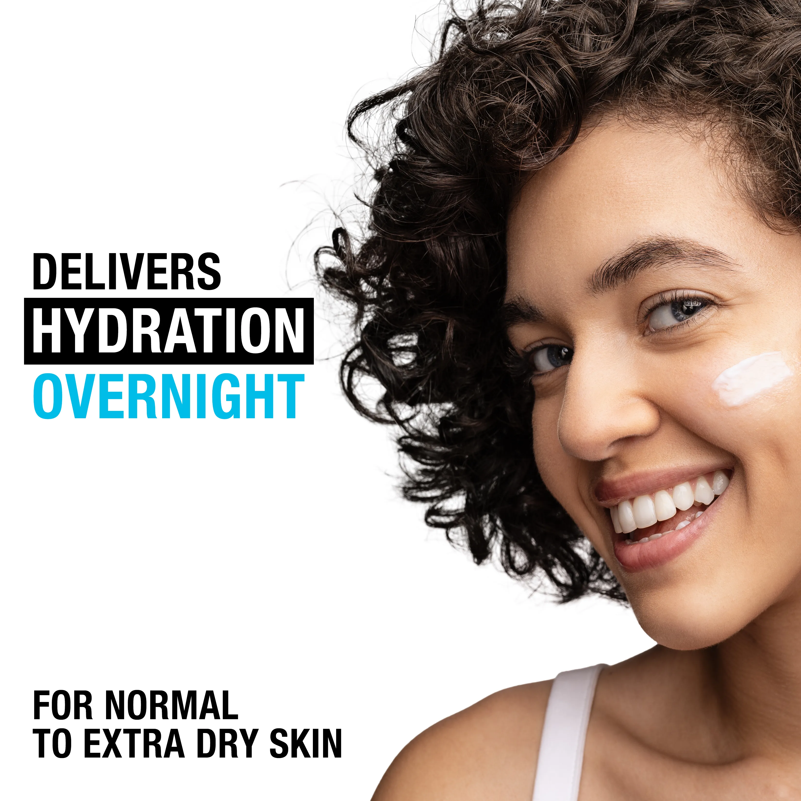 Delivers hydration overnight for normal to extra dry skin