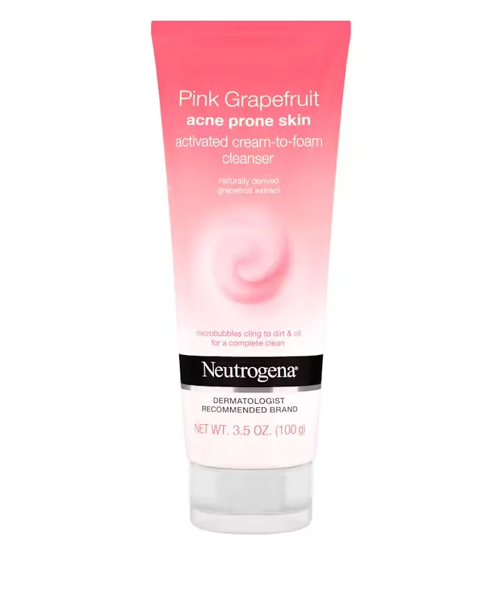 Neutrogena Neutrogena® Pink Grapefruit Acne Prone Skin Activated Cream-to-Foam Cleanser