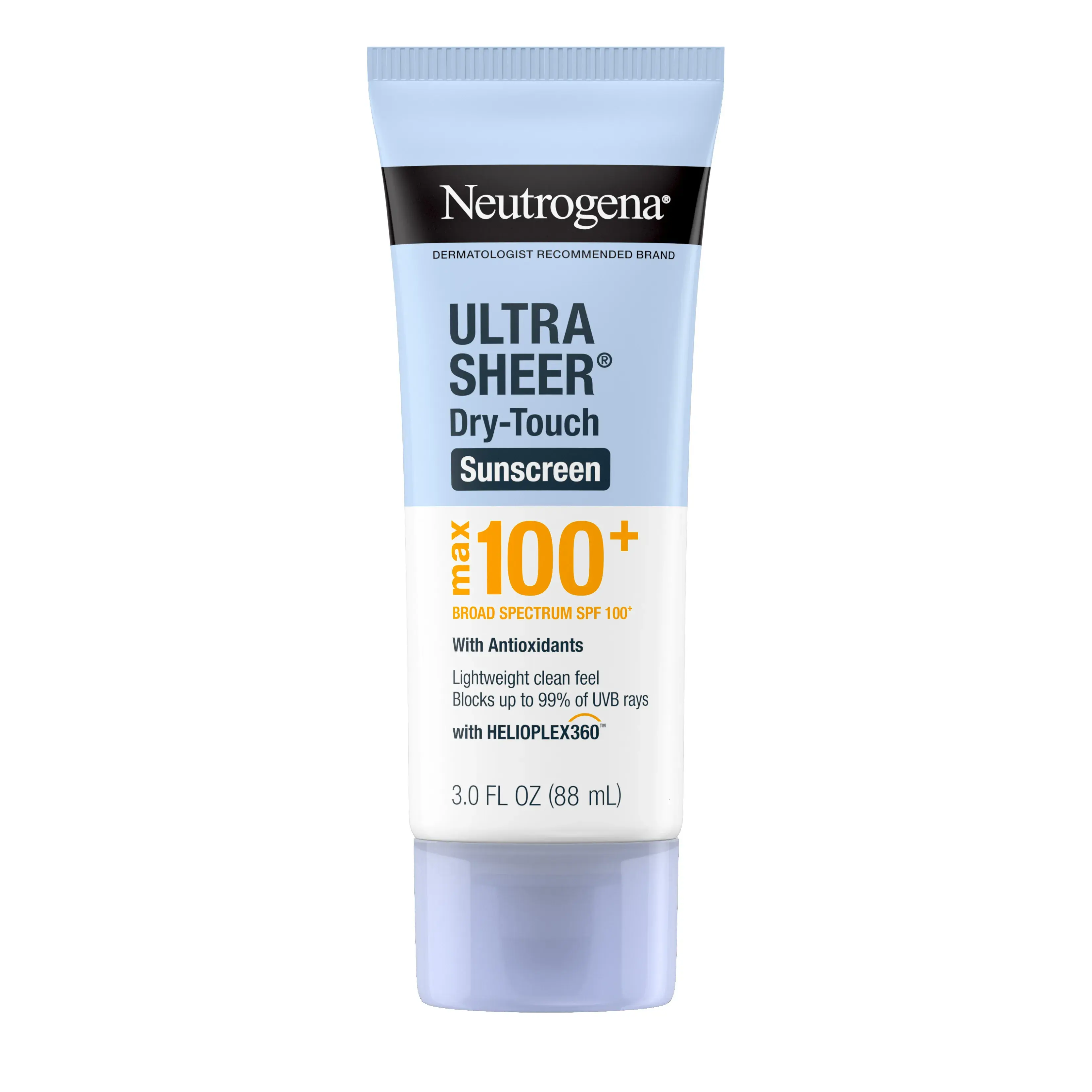 Ultra Sheer Dry-Touch Broad Spectrum Max SPF 100+ Body Sunscreen Front of Packaging