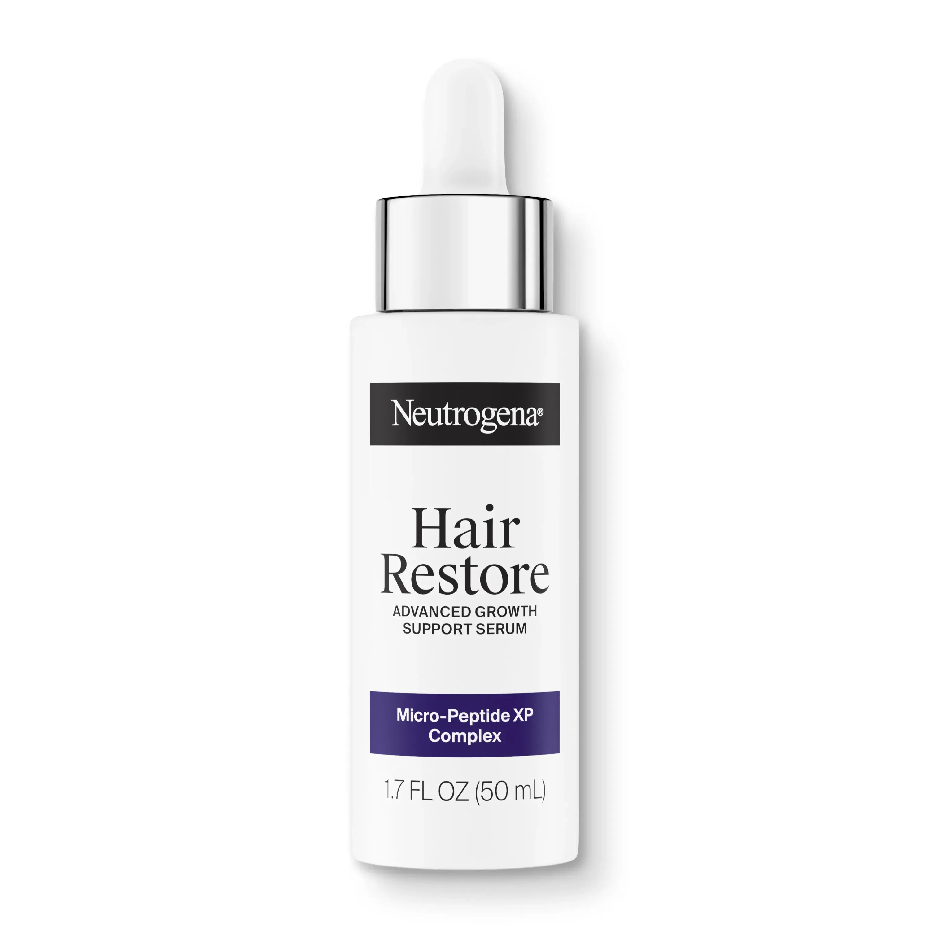 Hair Restore Advanced Growth Support Serum Bottle outside of Packaging