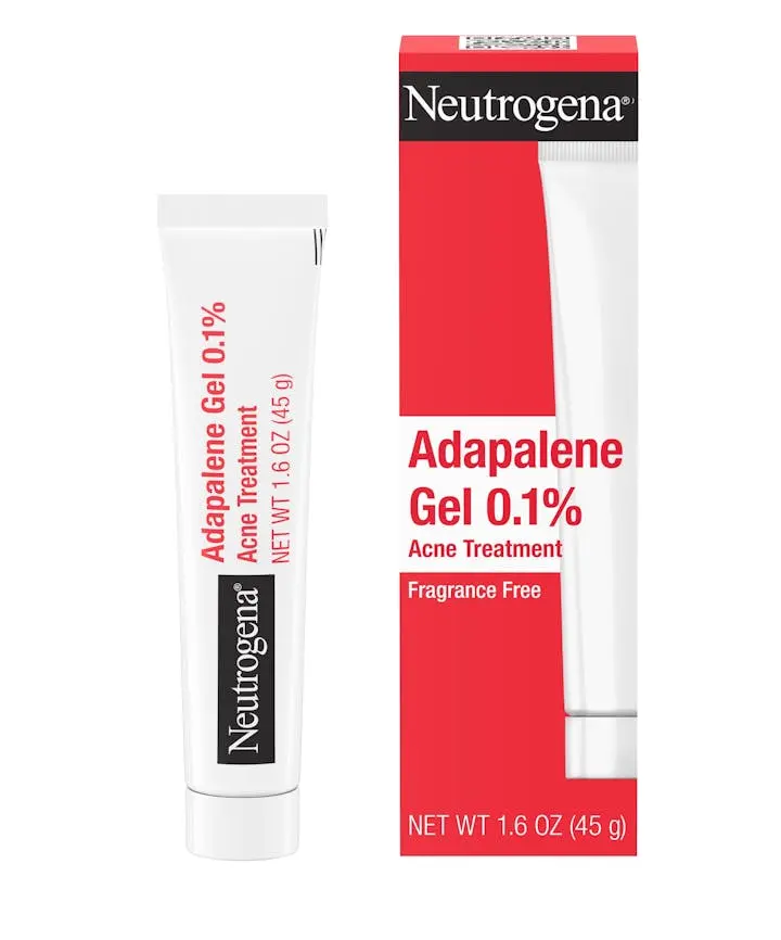 Neutrogena Neutrogena® 0.1% Adapalene Gel Acne Treatment, 1.6 oz, out of the package image.