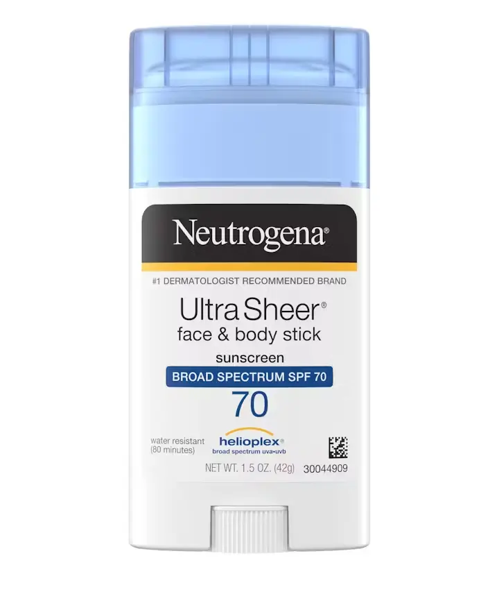 Neutrogena Ultra Sheer® Face + Body Stick Sunscreen Broad Spectrum SPF 70