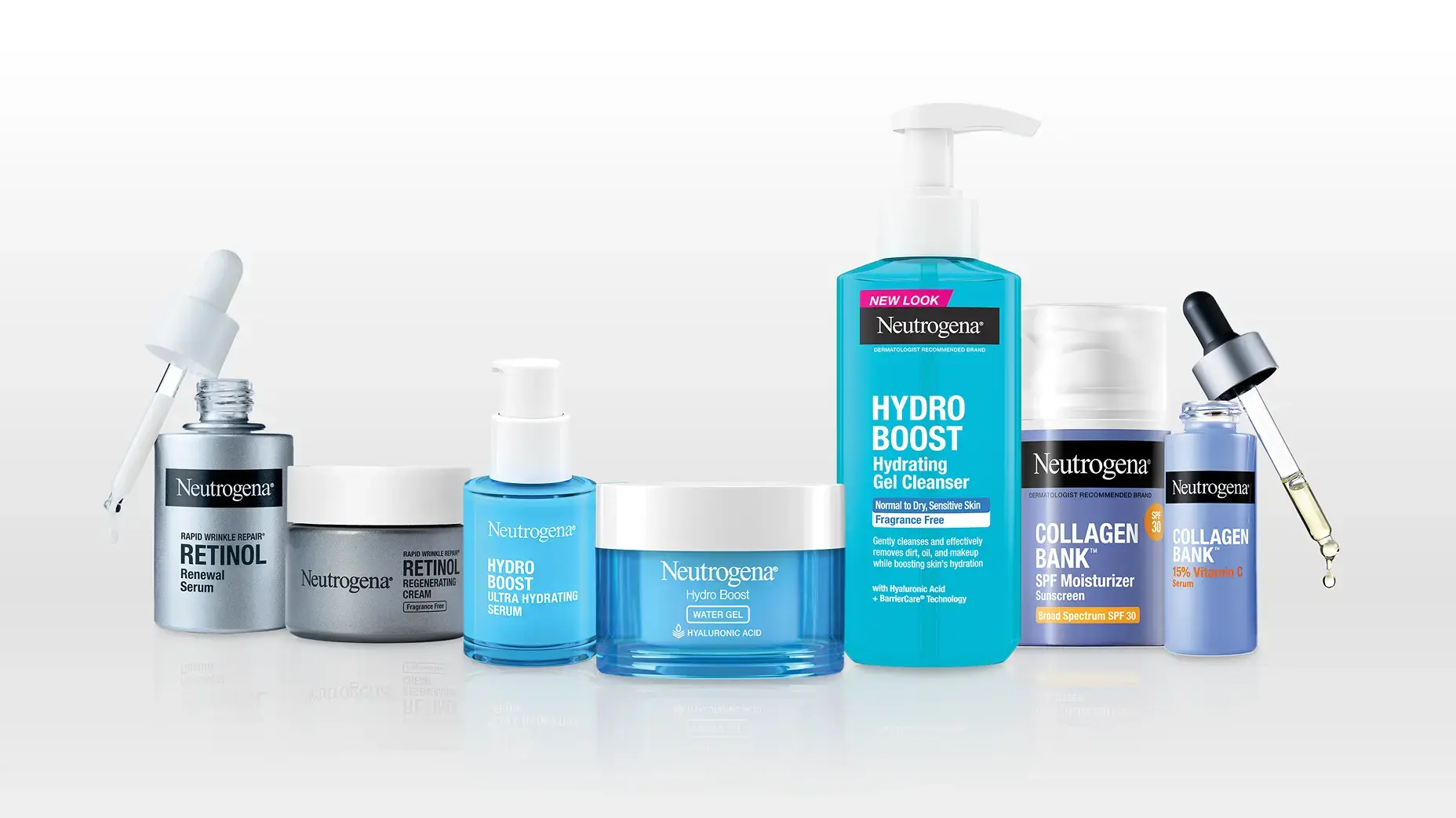Neutrogena® skin care products included in all of the regimen duos