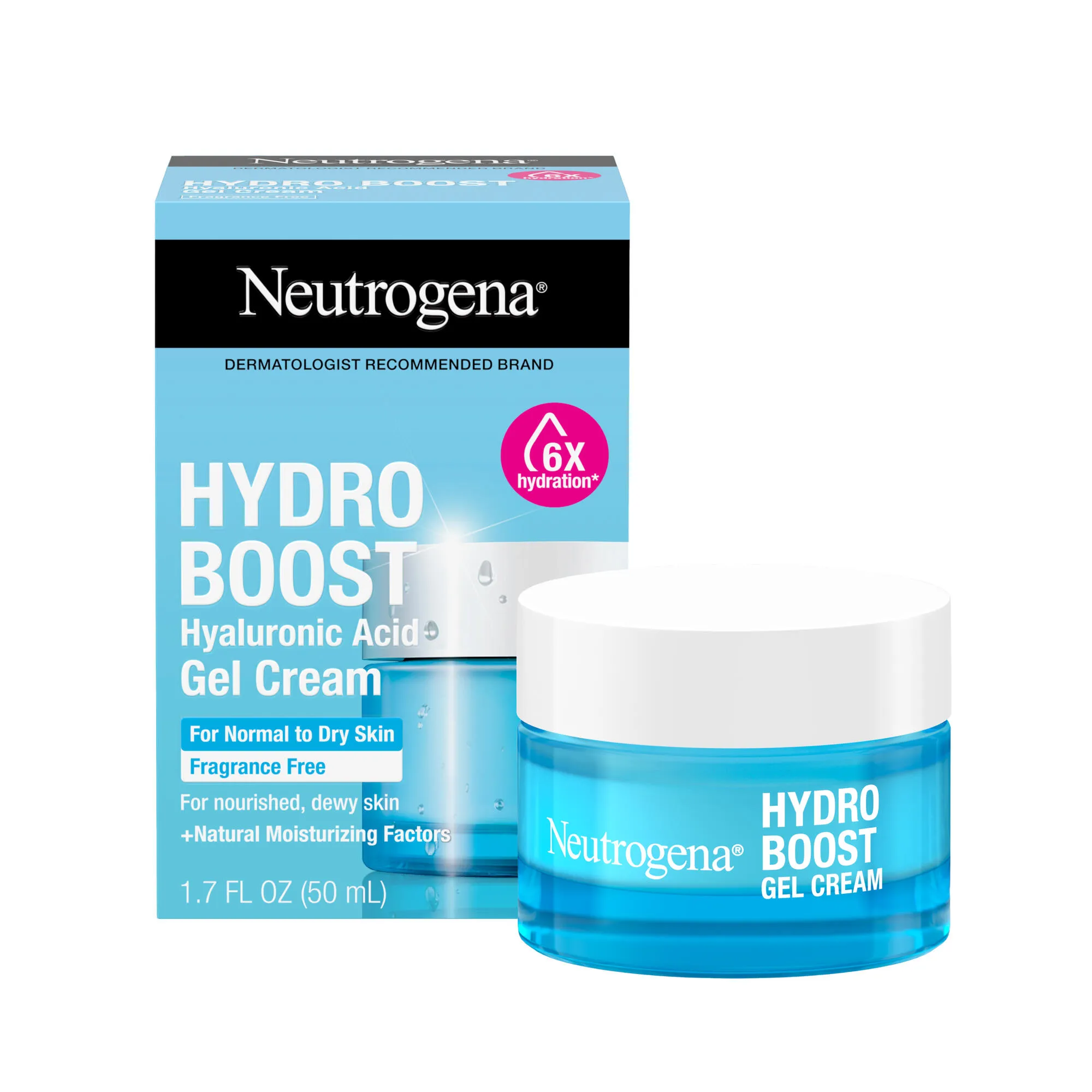 Neutrogena Hydro Boost Hyaluronic Acid Gel Cream Fragrance Free 1.7 Fl. Oz