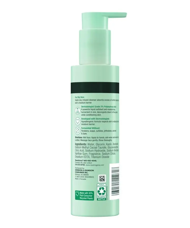 Neutrogena Skin Balancing® Clay Cleanser for Oily Skin