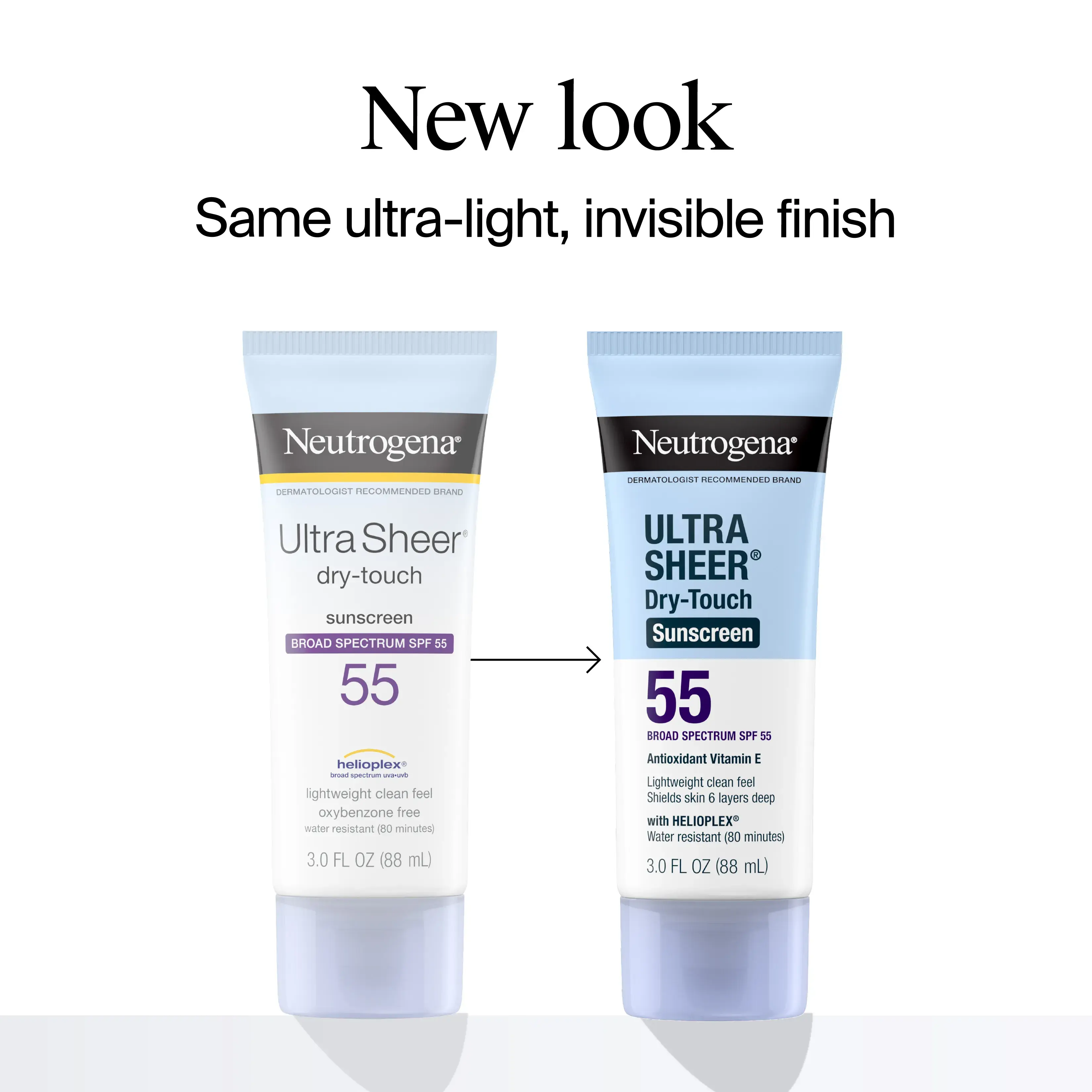Neutrogena Ultra Sheer Dry-Touch Sunscreen Lotion Broad Spectrum SPF 55, 3 Fl. Oz