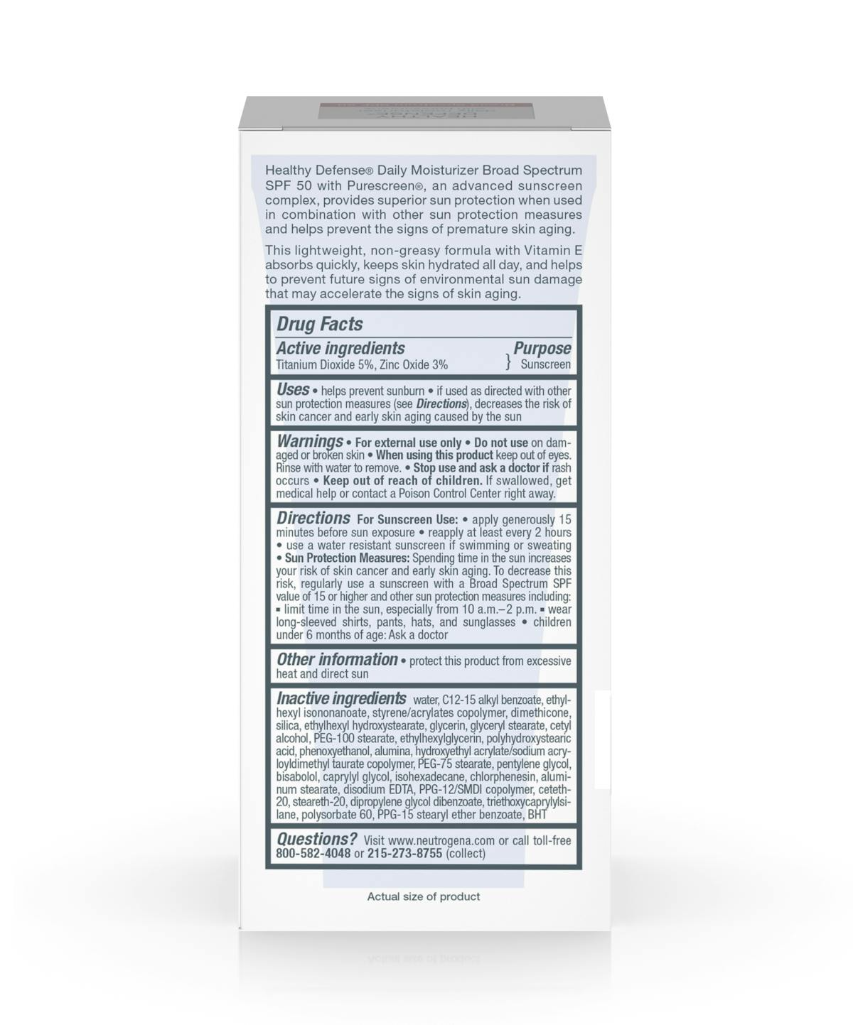 Healthy Defense® Daily Moisturizer with Sunscreen Broad Spectrum SPF 50-Sensitive Skin