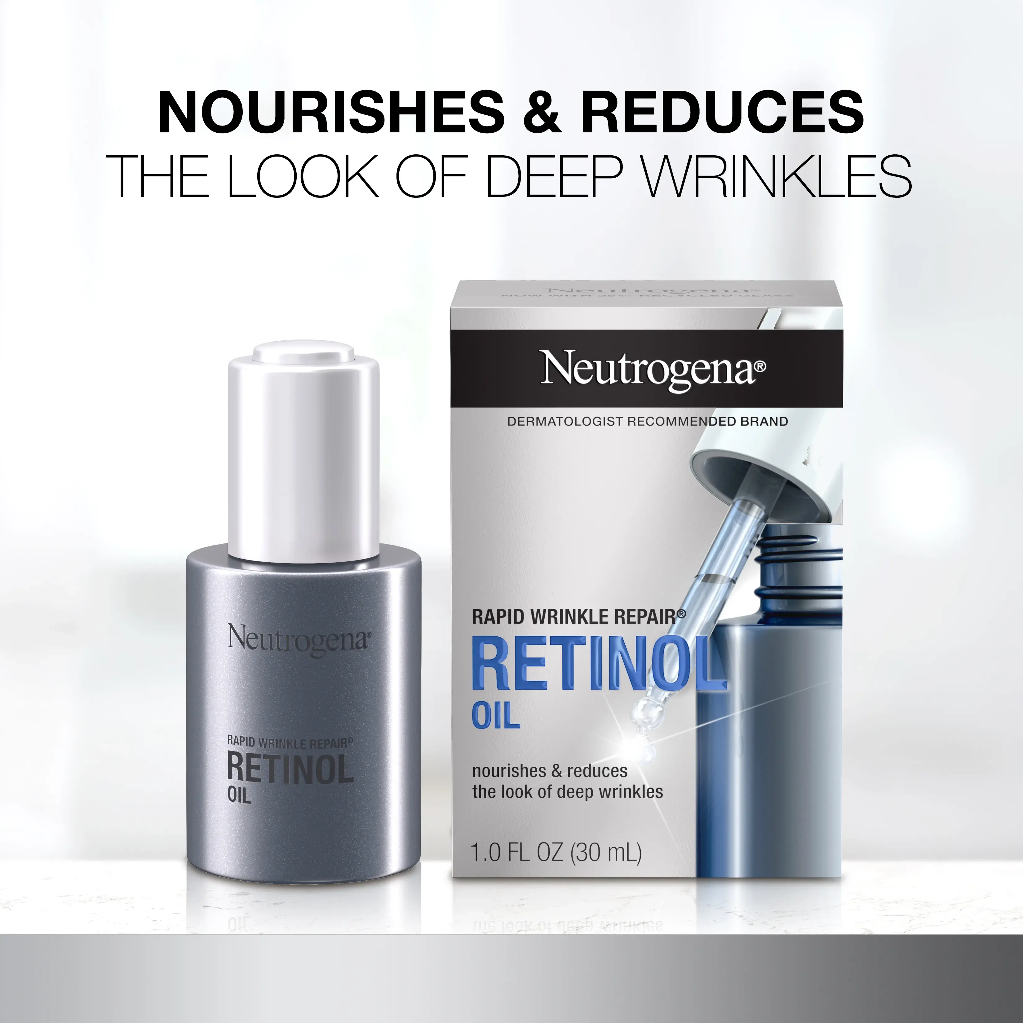 Neutrogena Rapid Wrinkle Repair® Anti-Wrinkle .3% Retinol Lightweight Facial Oil