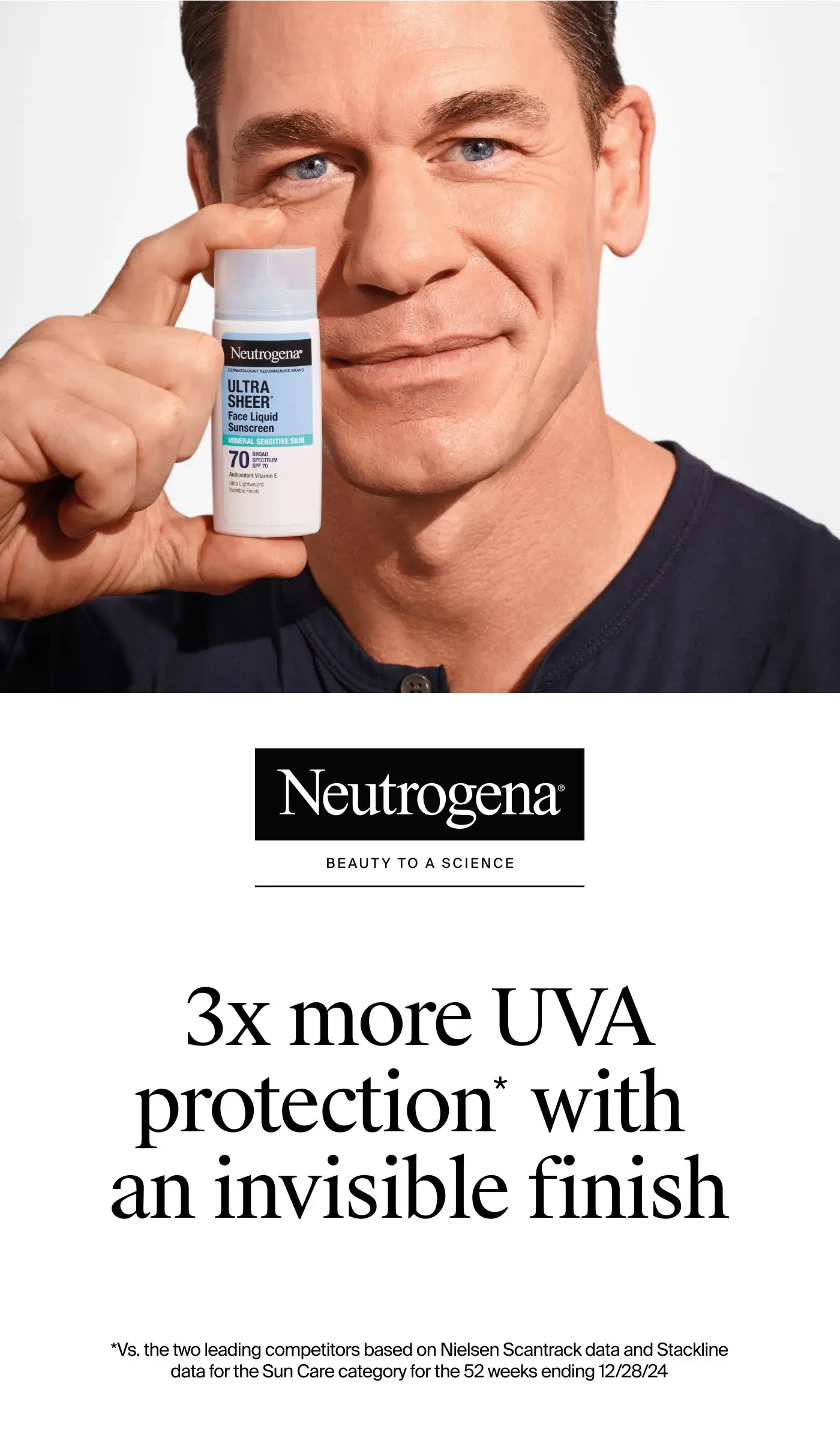 3x more UVA protection with an invisible finish