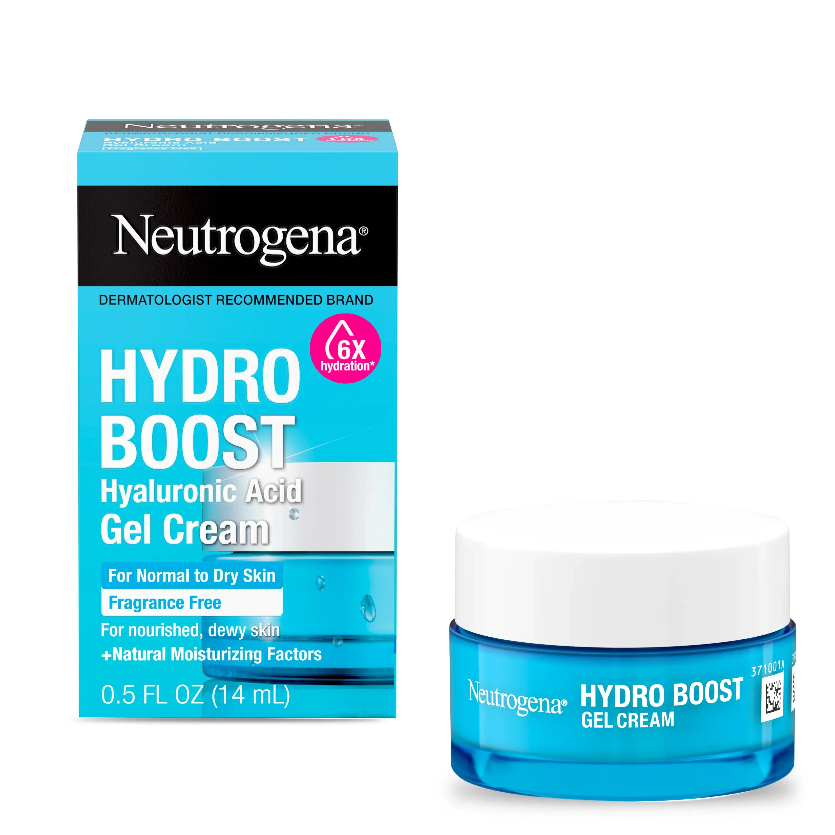 Neutrogena Hydro Boost Hyaluronic Acid Gel Cream Fragrance Free 0.5 Fl. Oz