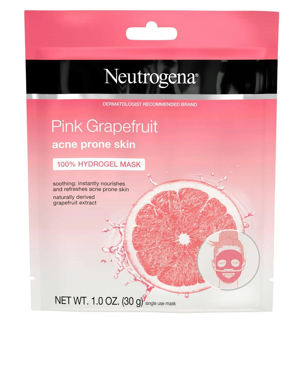 Neutrogena Neutrogena® Pink Grapefruit Acne Prone Skin 100% Hydrogel Mask