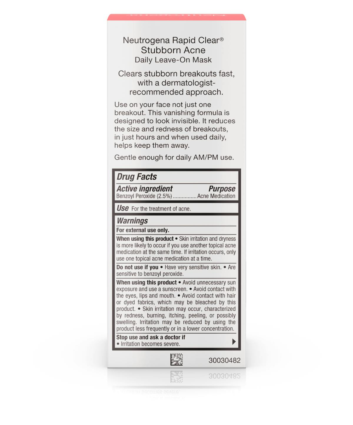 Rapid Clear Stubborn Acne Daily Leave-On Mask