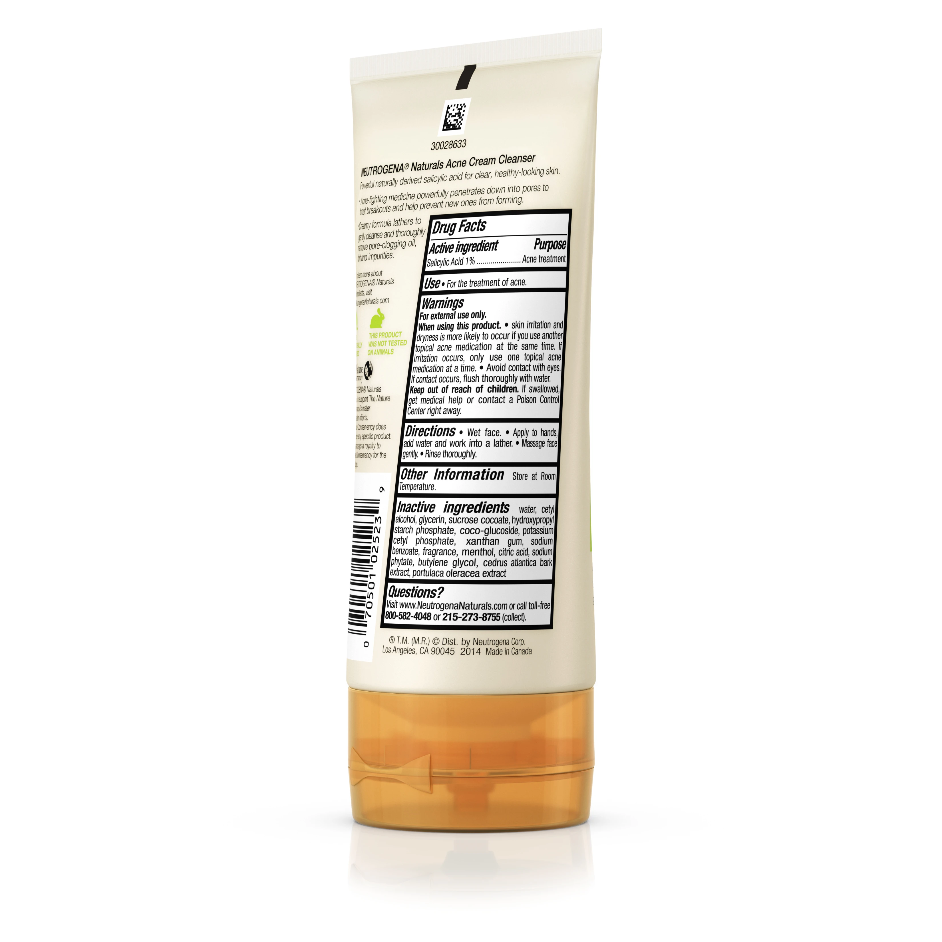 Neutrogena&reg; Naturals Acne Cream Cleanser