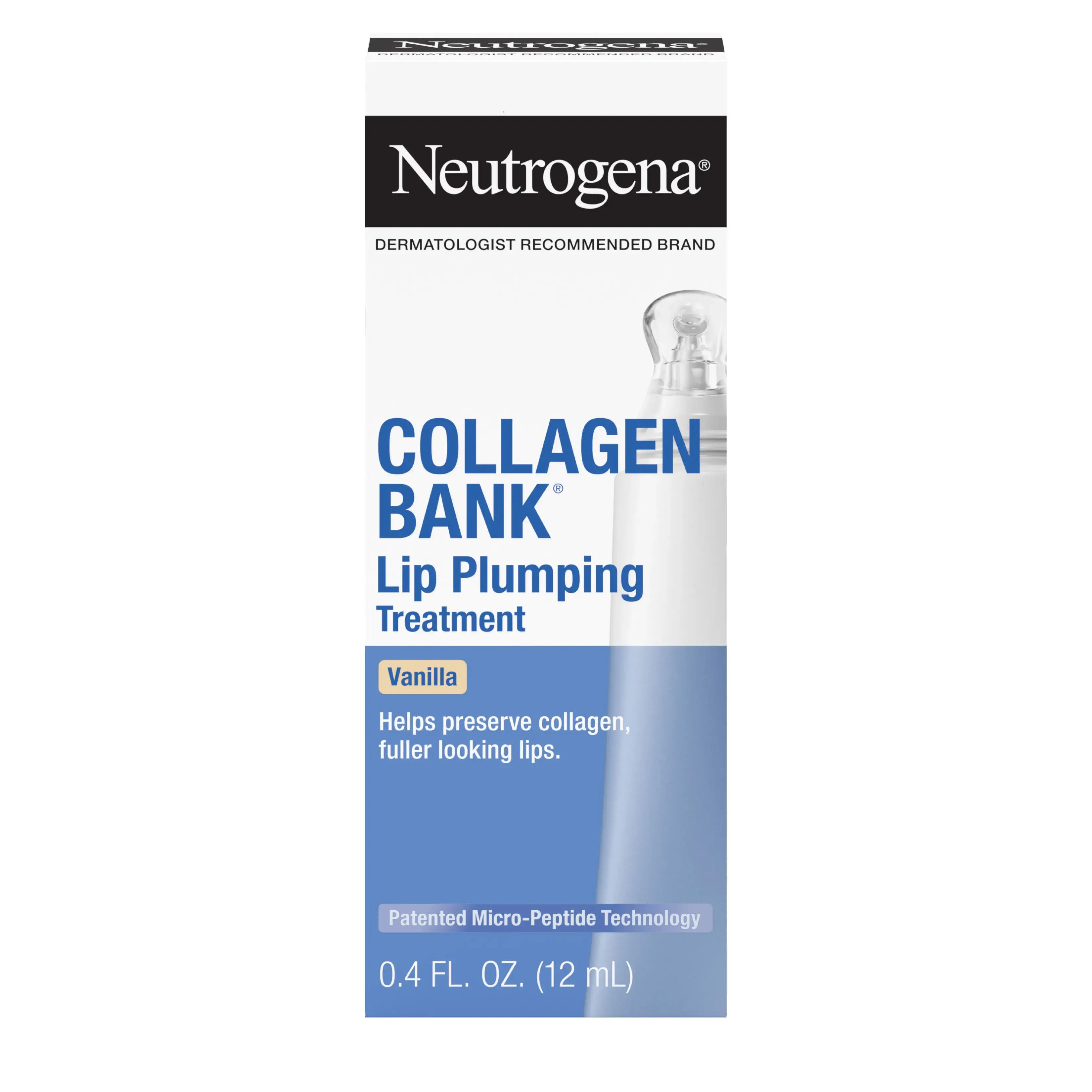 Neutrogena Collagen Bank Lip Plumping Treatment (Vanilla) Front of Packaging