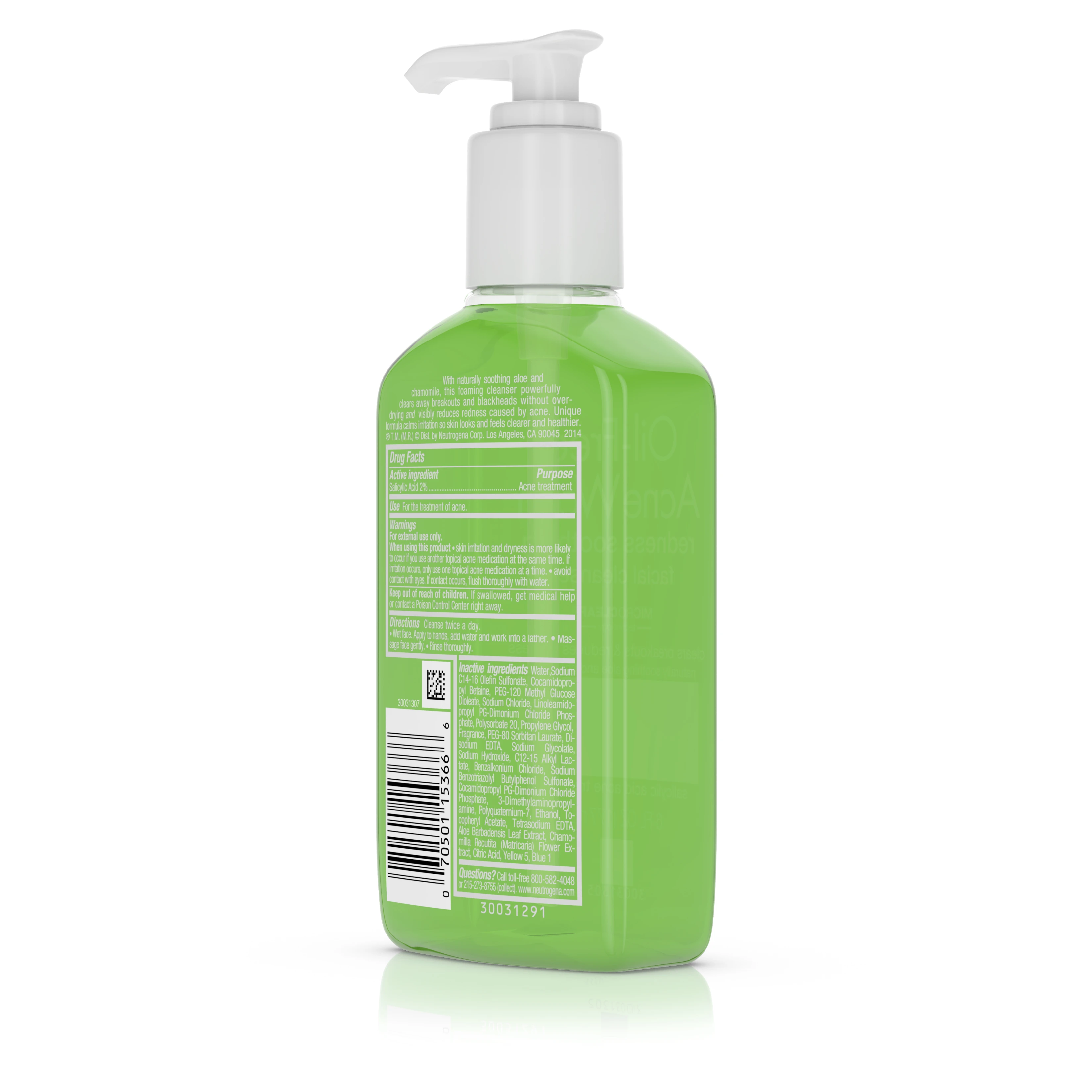Oil-Free Acne Wash Redness Soothing Facial Cleanser