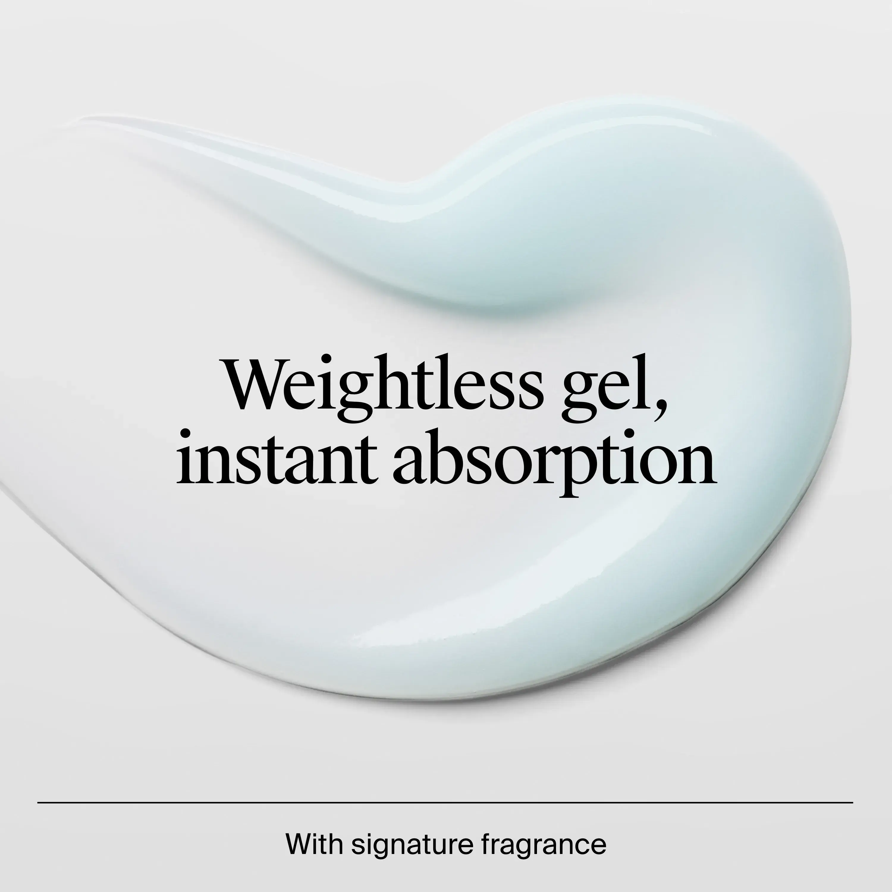 Hydro Boost Hyaluronic Acid Water Gel consistency and texture of formula. weightless gel, instant absorption