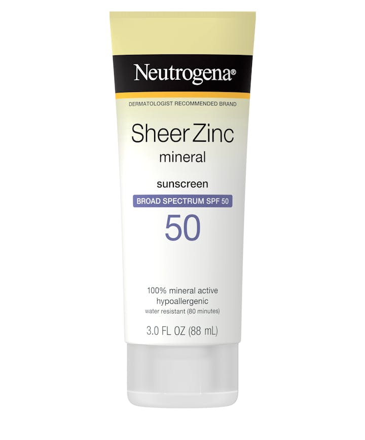 Neutrogena Sheer Zinc Dry-Touch Sunscreen Broad Spectrum SPF 50