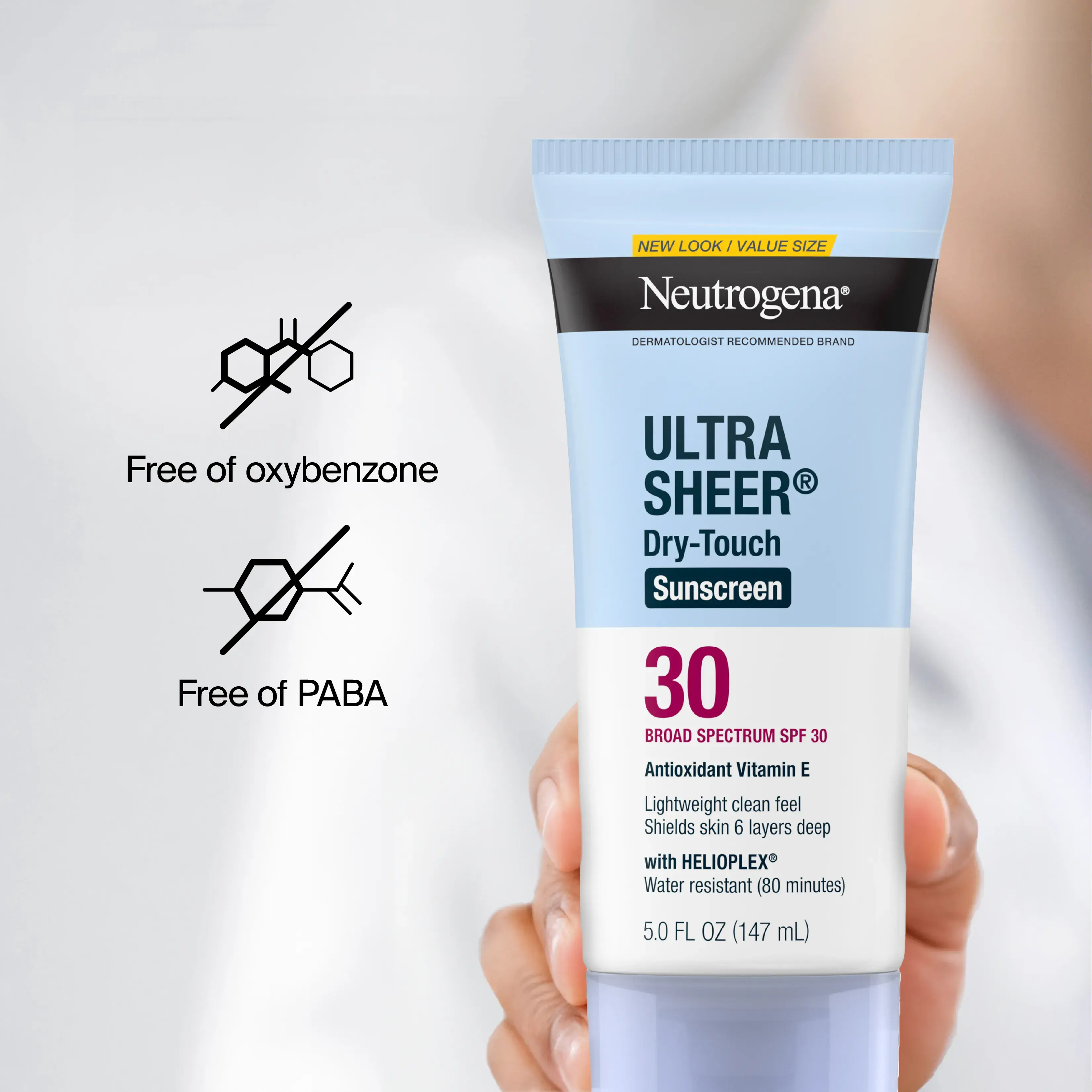 Neutrogena Ultra Sheer Dry-Touch Sunscreen Lotion Broad Spectrum SPF 30, 5 Fl. Oz