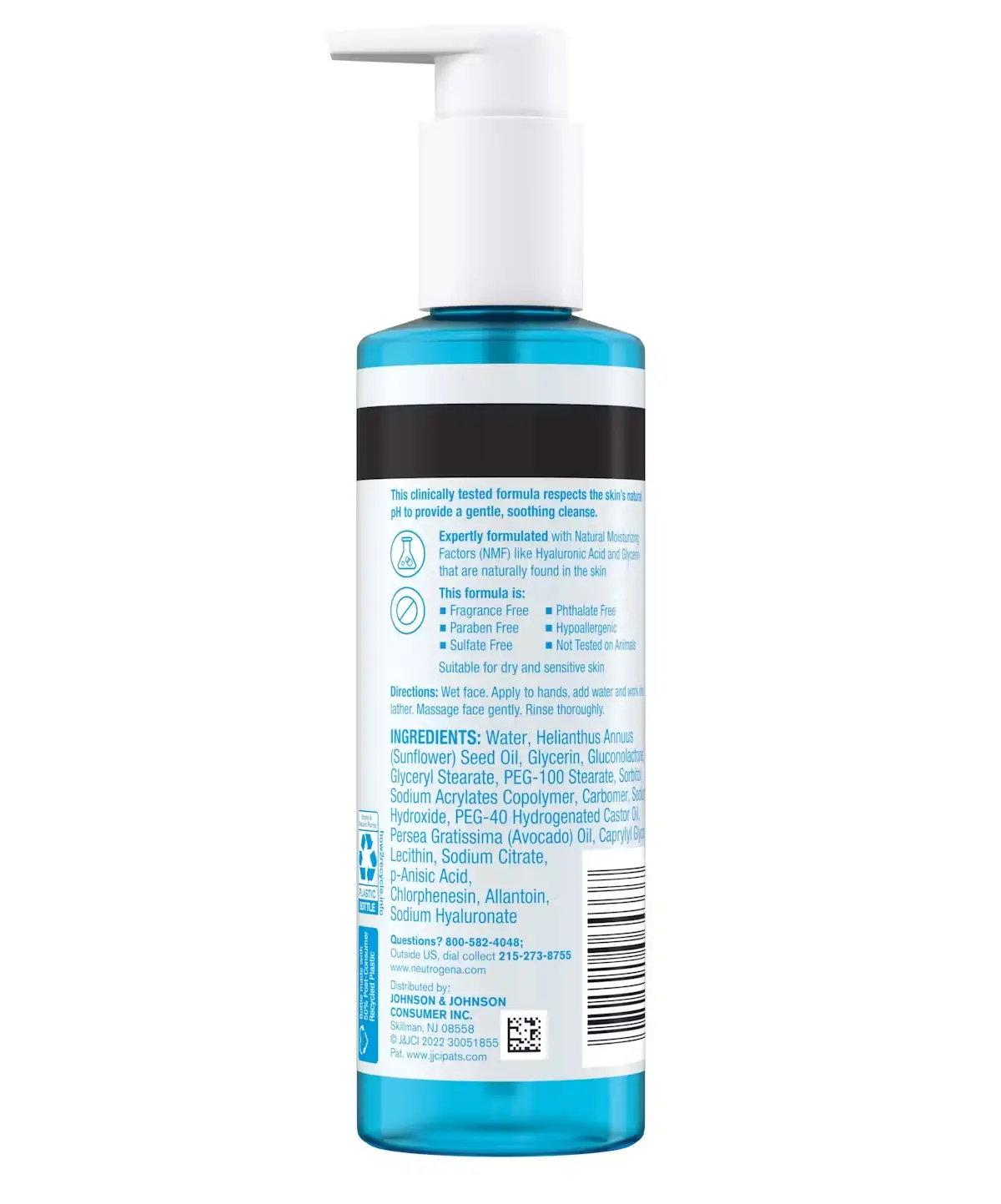Neutrogena Hydro Boost Soothing Milk Cleanser Fragrance Free
