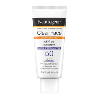 Clear Face Break-Out Free Liquid Lotion Sunscreen Broad Spectrum SPF 50