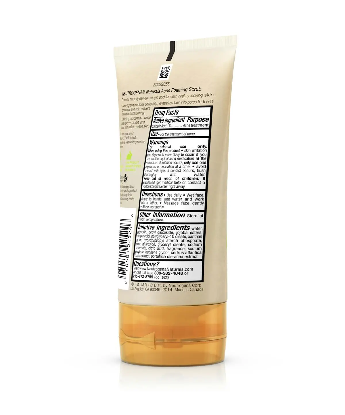 Neutrogena® Naturals Acne Foaming Scrub
