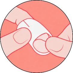 Step 3. Prep and apply. Cleanse and fully dry skin. Peel patch from sheet and apply directly to the acne blemish.
