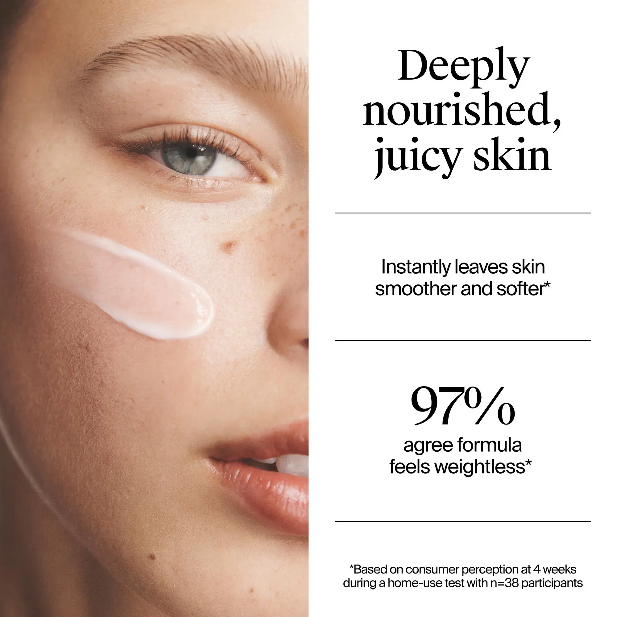 Deeply, nourished, juicy skin.