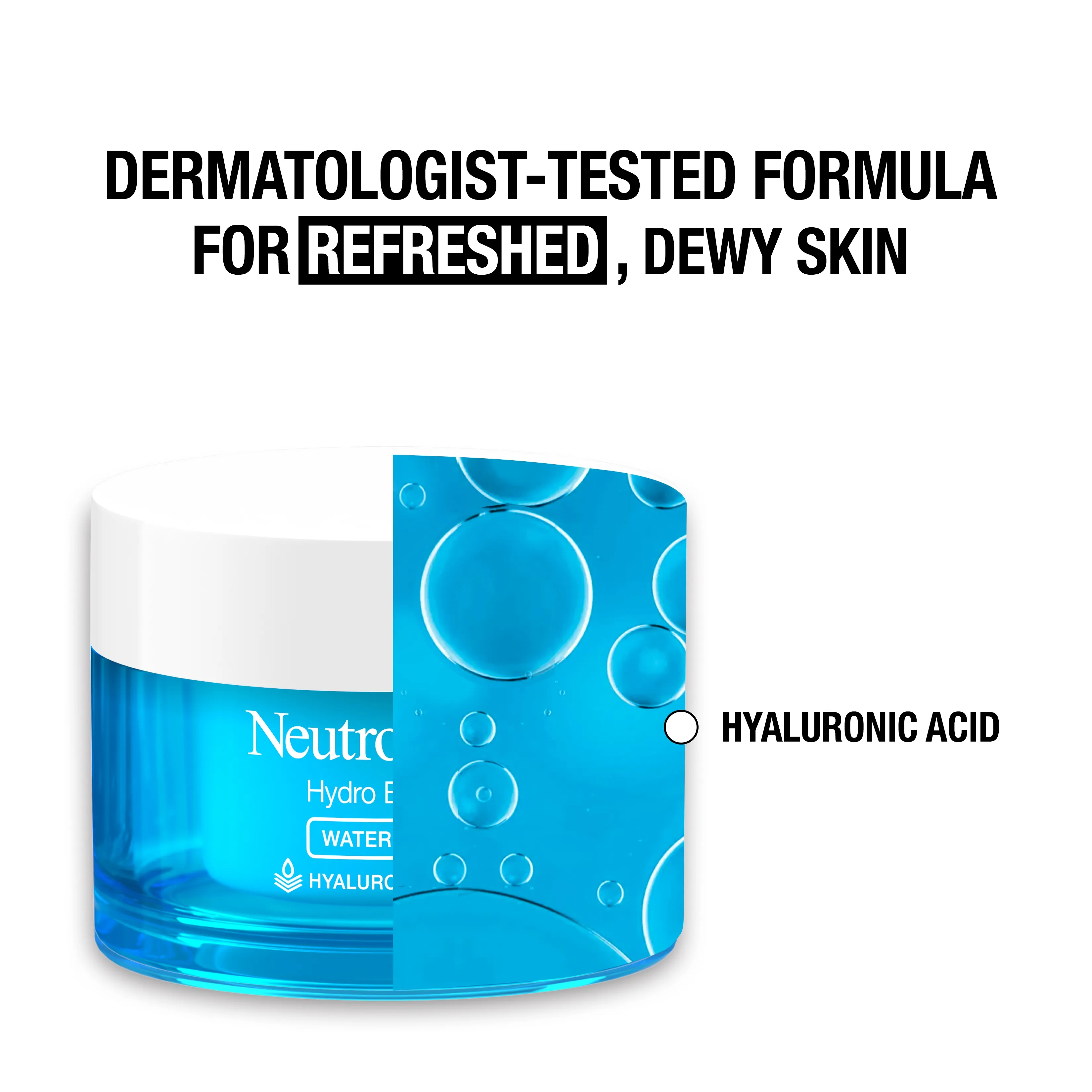 Dermatologist-tested formula for refreshed, dewy skin.