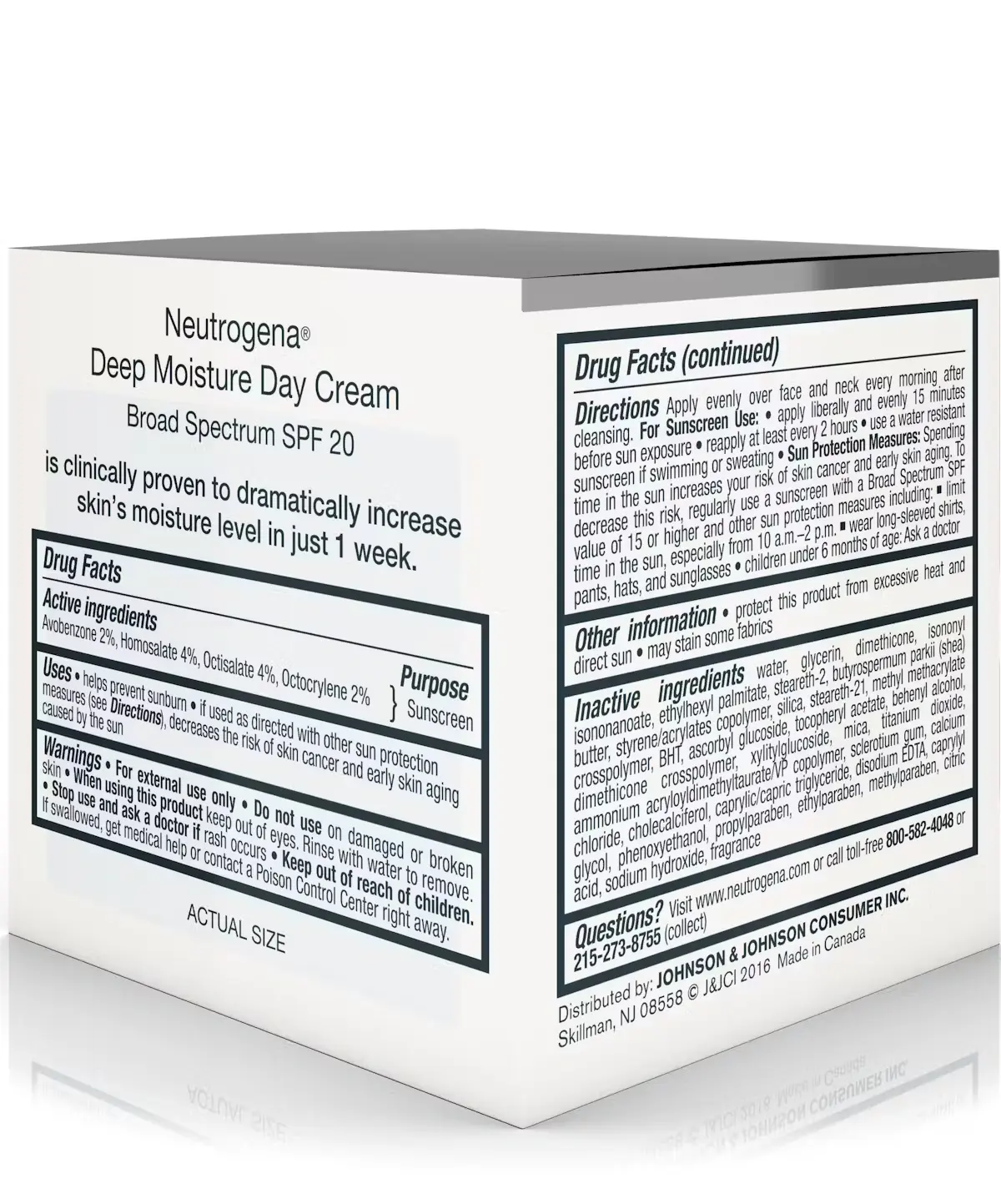 Deep Moisture Day Cream with Sunscreen Broad Spectrum SPF 20