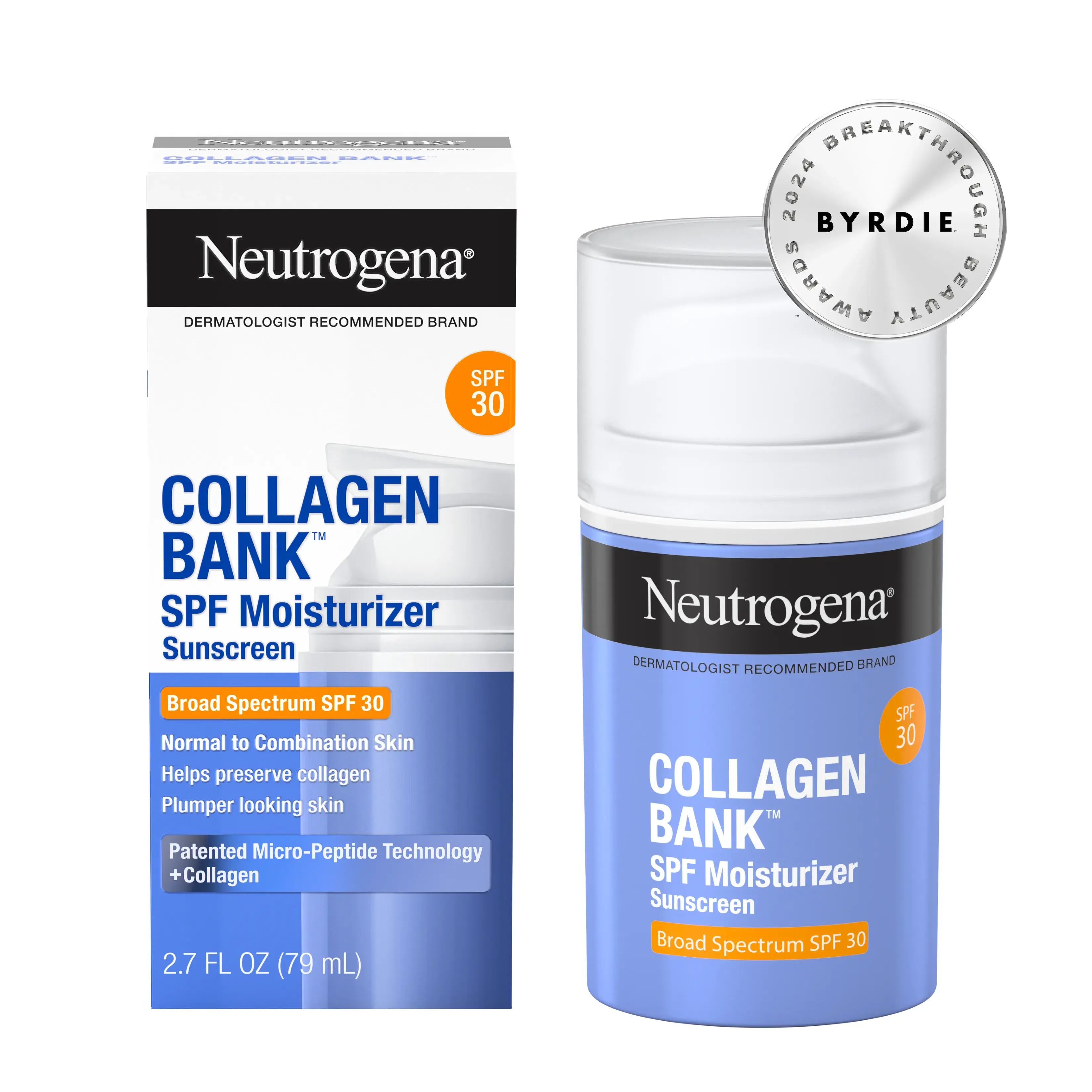 Neutrogena Collagen Bank Daily Face Moisturizer with SPF 30, 2.7 fl oz