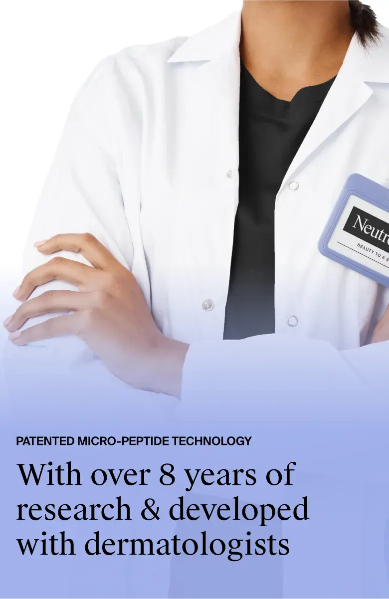 Patented micro-peptide technology. With over 8 years of research & development with dermatologists.