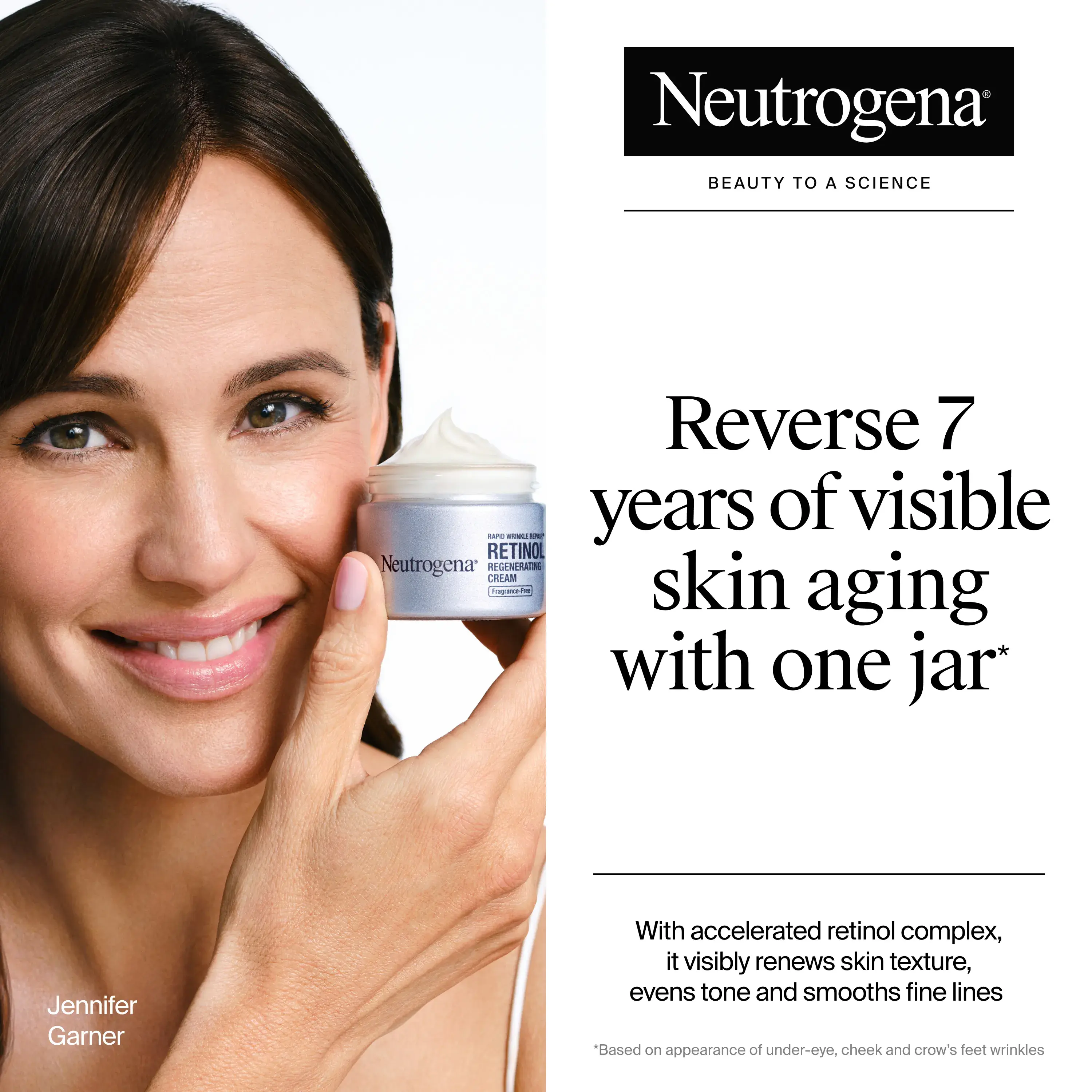 Neutrogena Rapid Wrinkle Repair Retinol Cream, Fragrance-Free, 1.7 oz