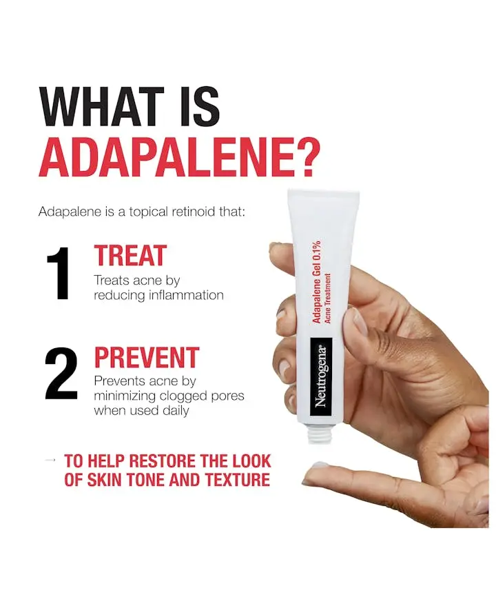 Neutrogena&reg; 0.1% Adapalene Gel Acne Treatment, 1.6 oz