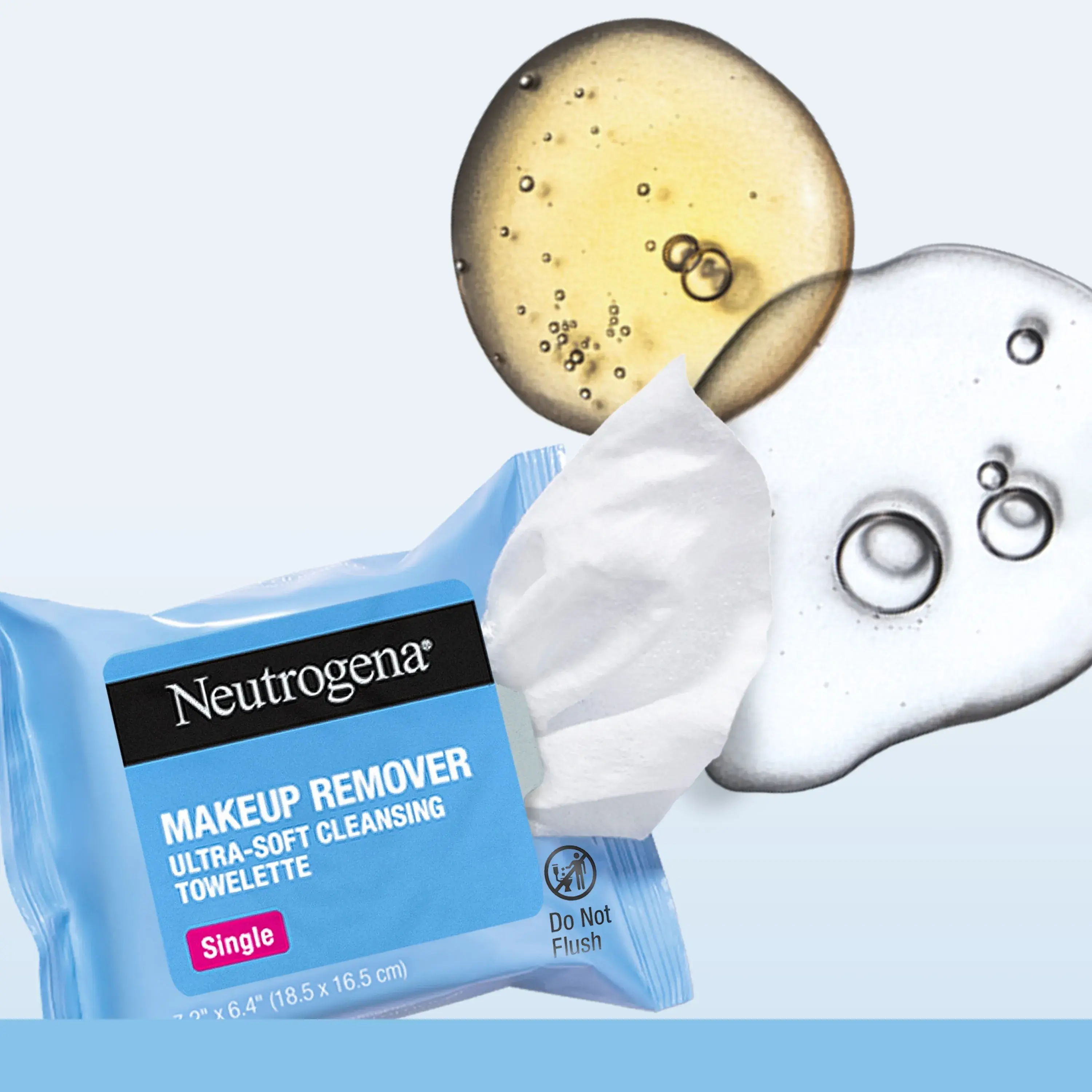 Image of Individually Wrapped Cleansing Wipes outside of packaging