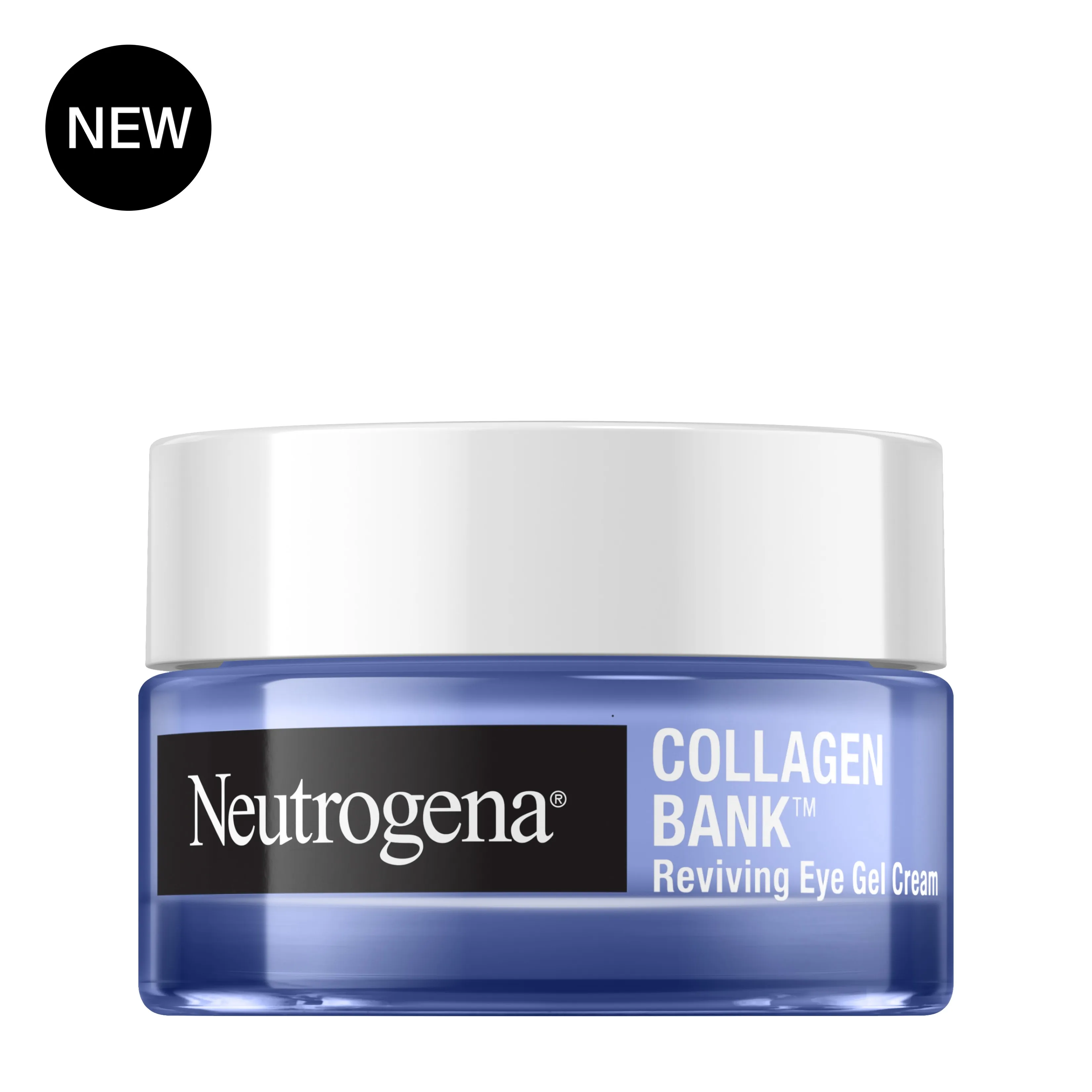Neutrogena Collagen Bank Reviving Eye Gel Cream, 0.5 Oz, front image, new badge.