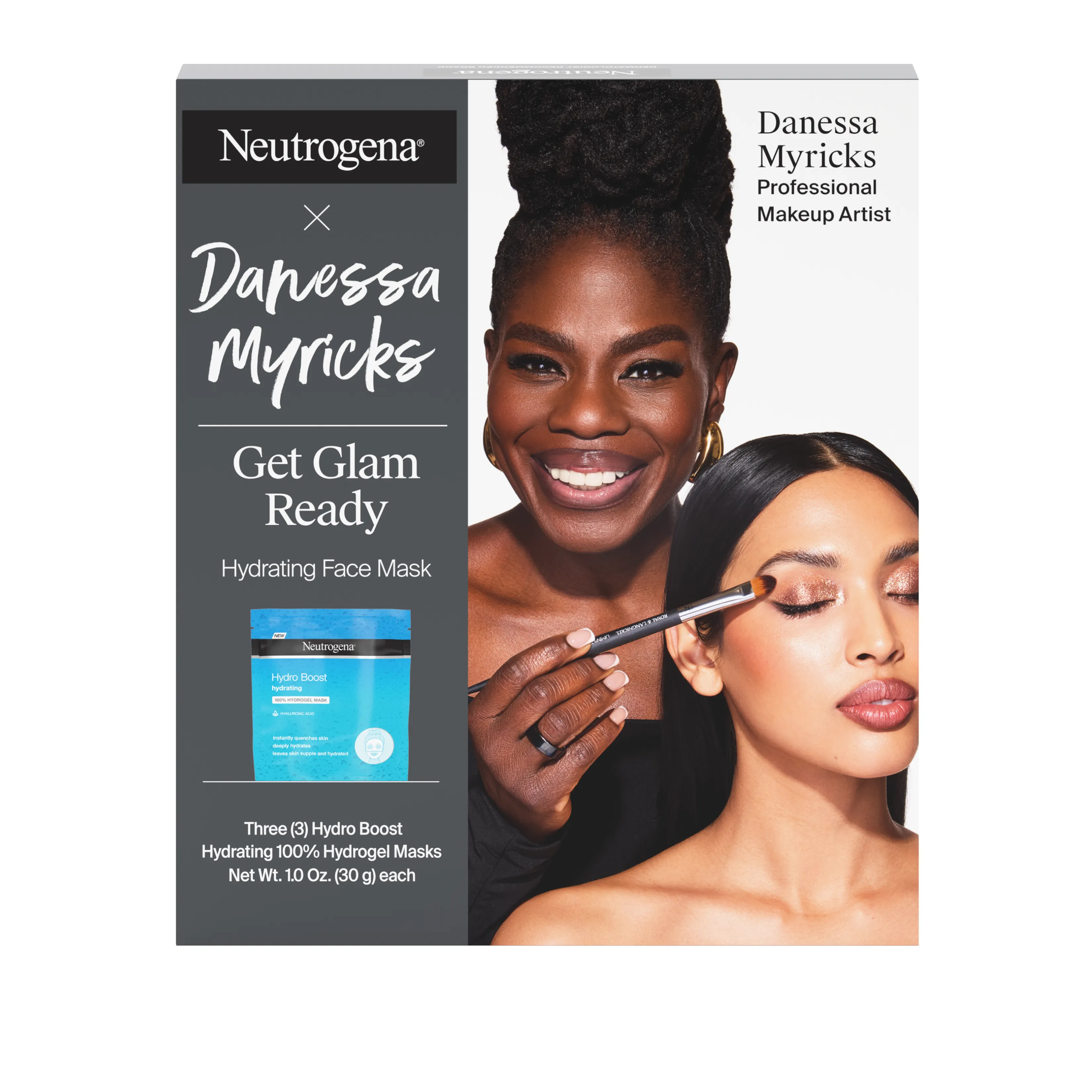 Neutrogena Limited Edition Danessa Myricks Hydro Boost Masks, front of the package