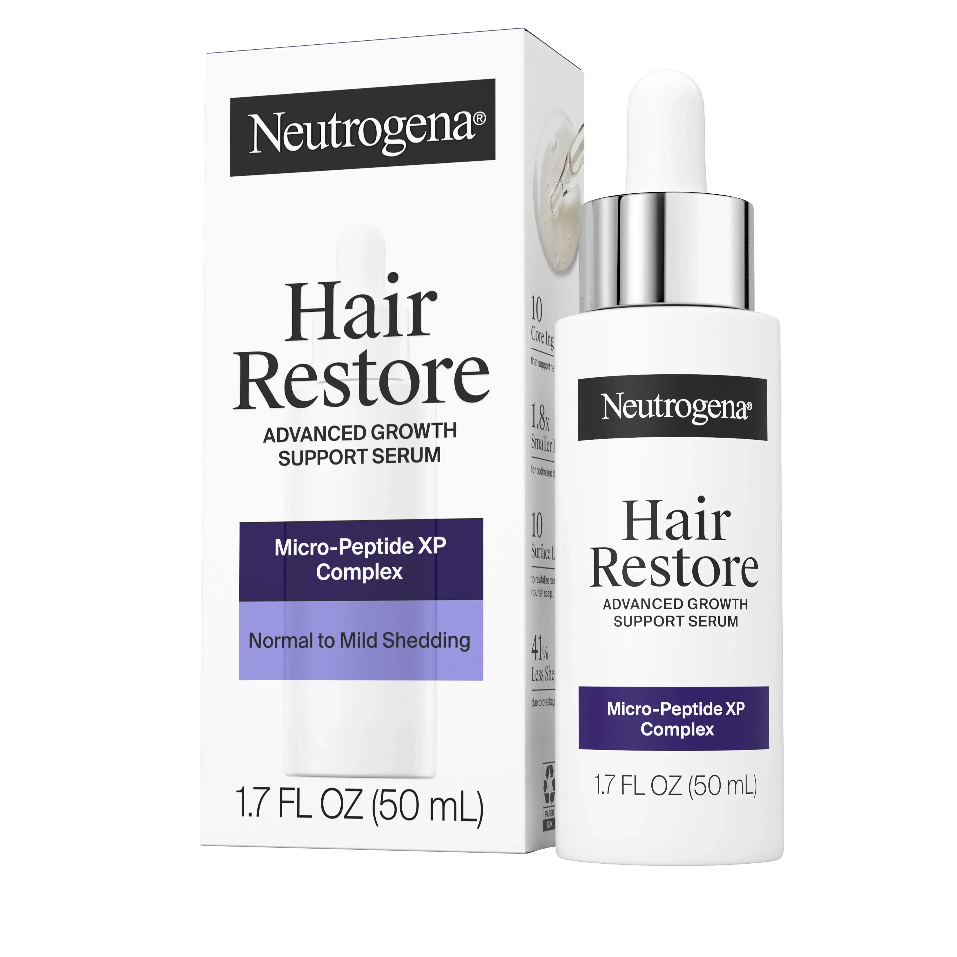 Hair Restore Advanced Growth Support Serum Bottle and Packaging