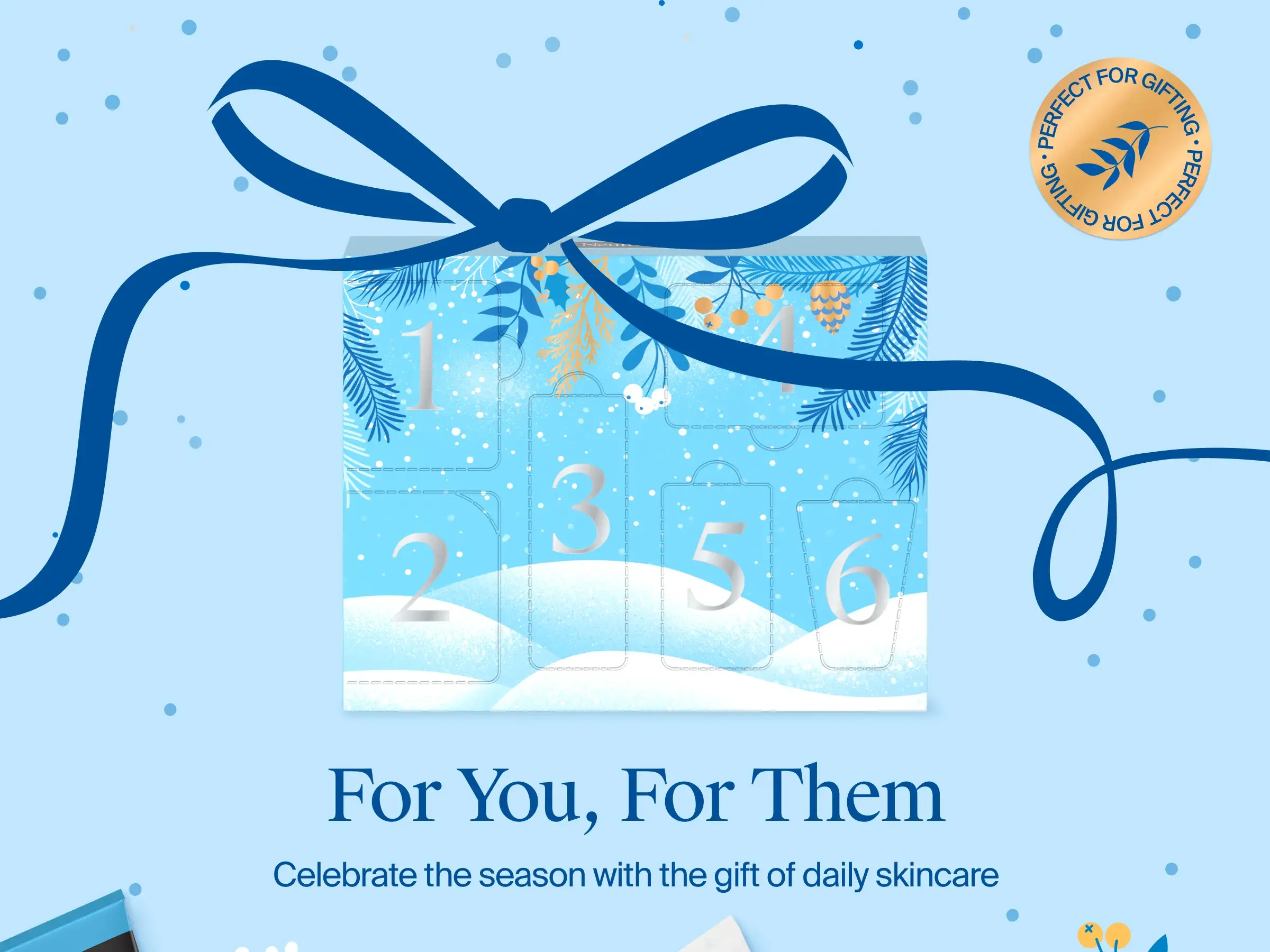 Holiday Gift set: For you, For them. Celebrate the season with the gift of daily skincare