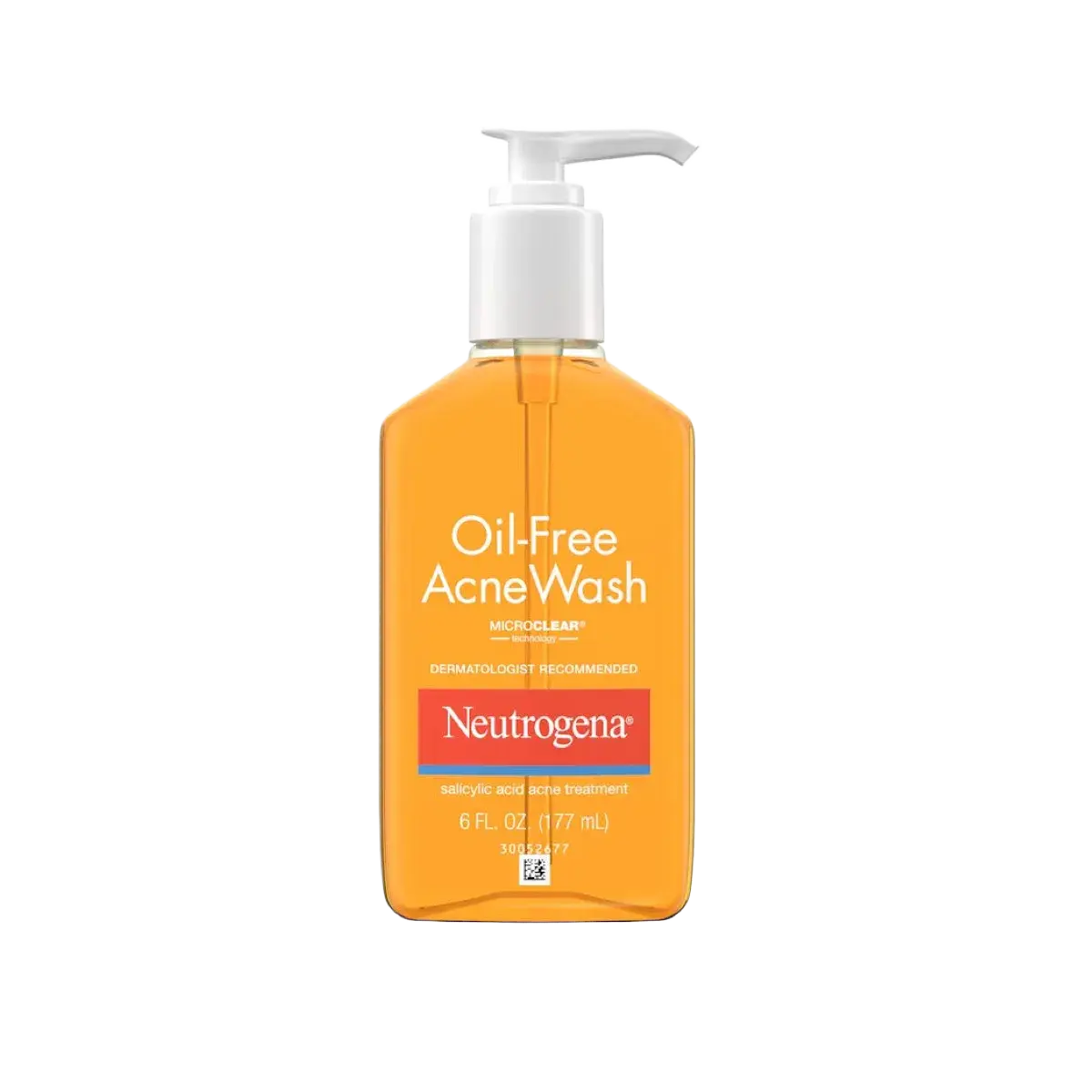 Oil-Free Acne Wash with Salicylic Acid, front of the shot for comparison table