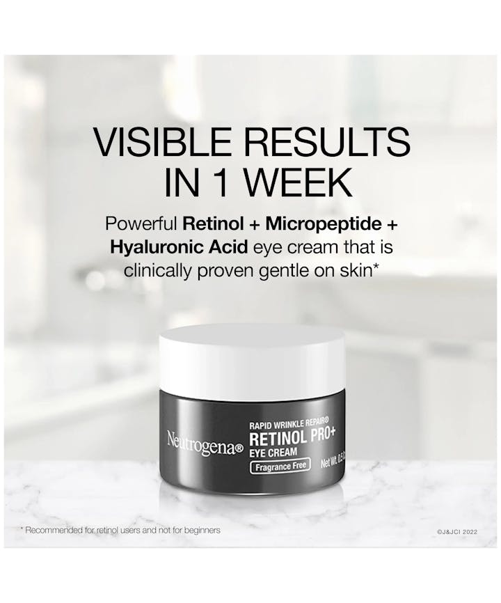 Neutrogena Rapid Wrinkle Repair Retinol Pro+ Eye Cream, Fragrance Free