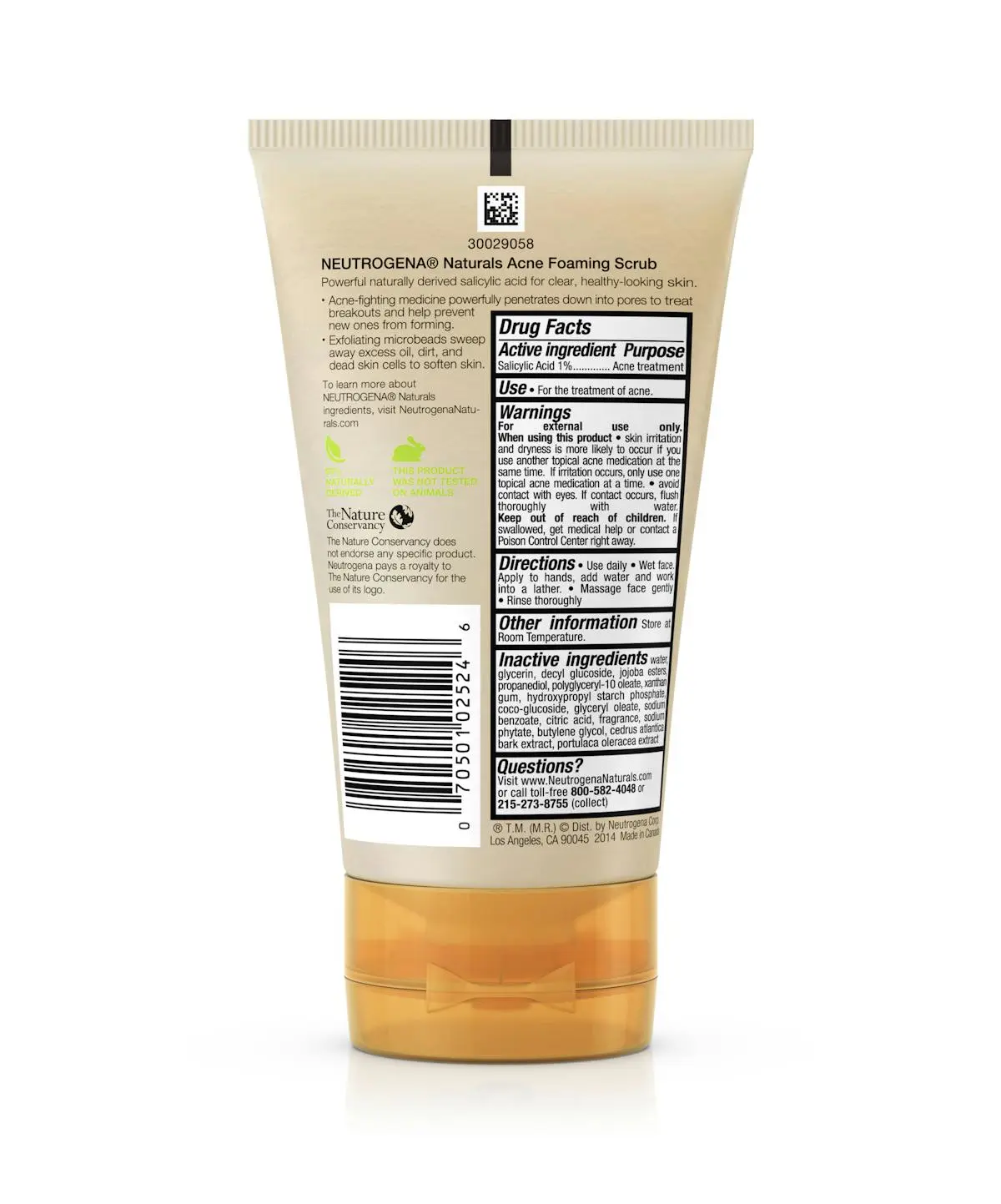 Neutrogena® Naturals Acne Foaming Scrub