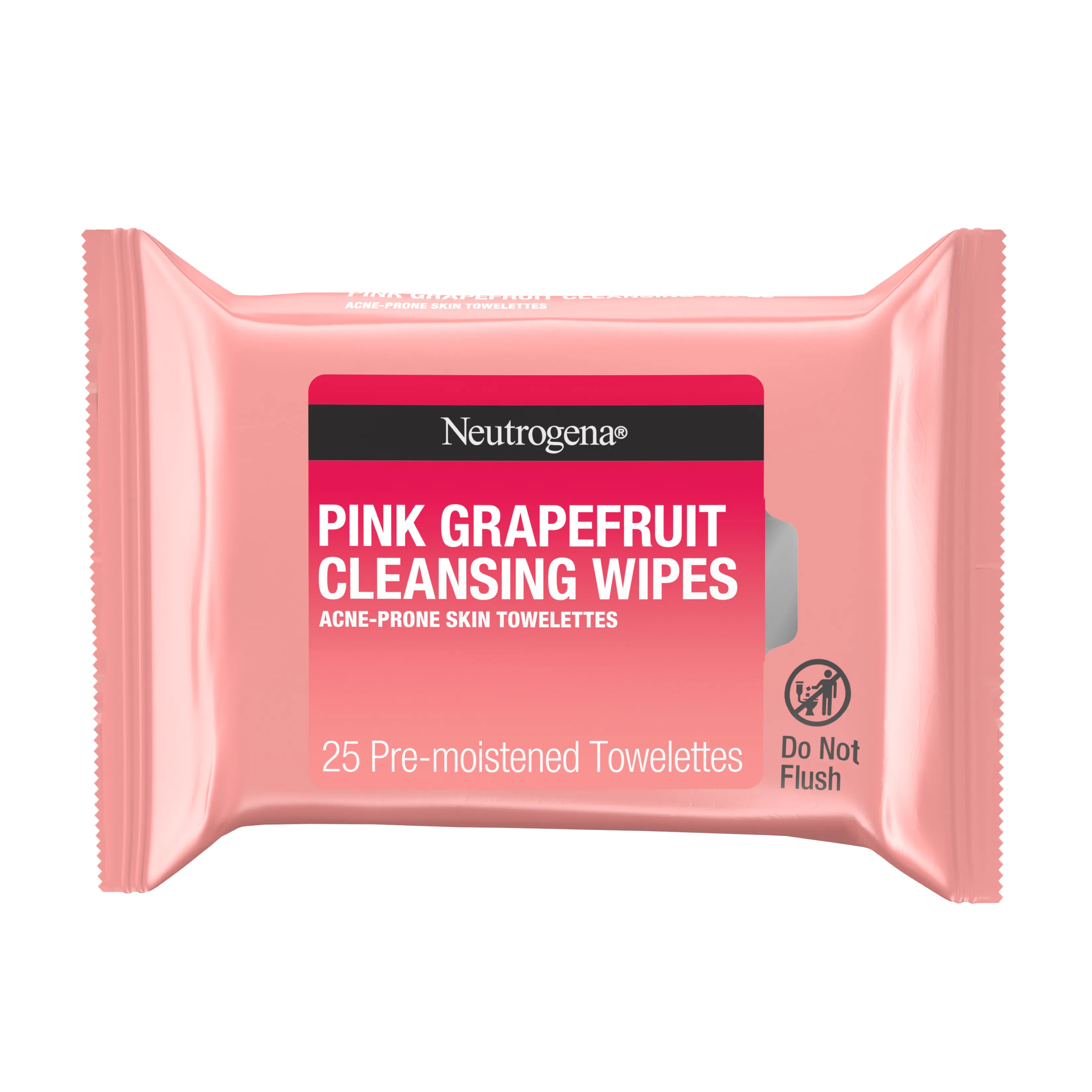 Neutrogena Oil-Free Cleansing Wipes Pink Grapefruit, 25 Count