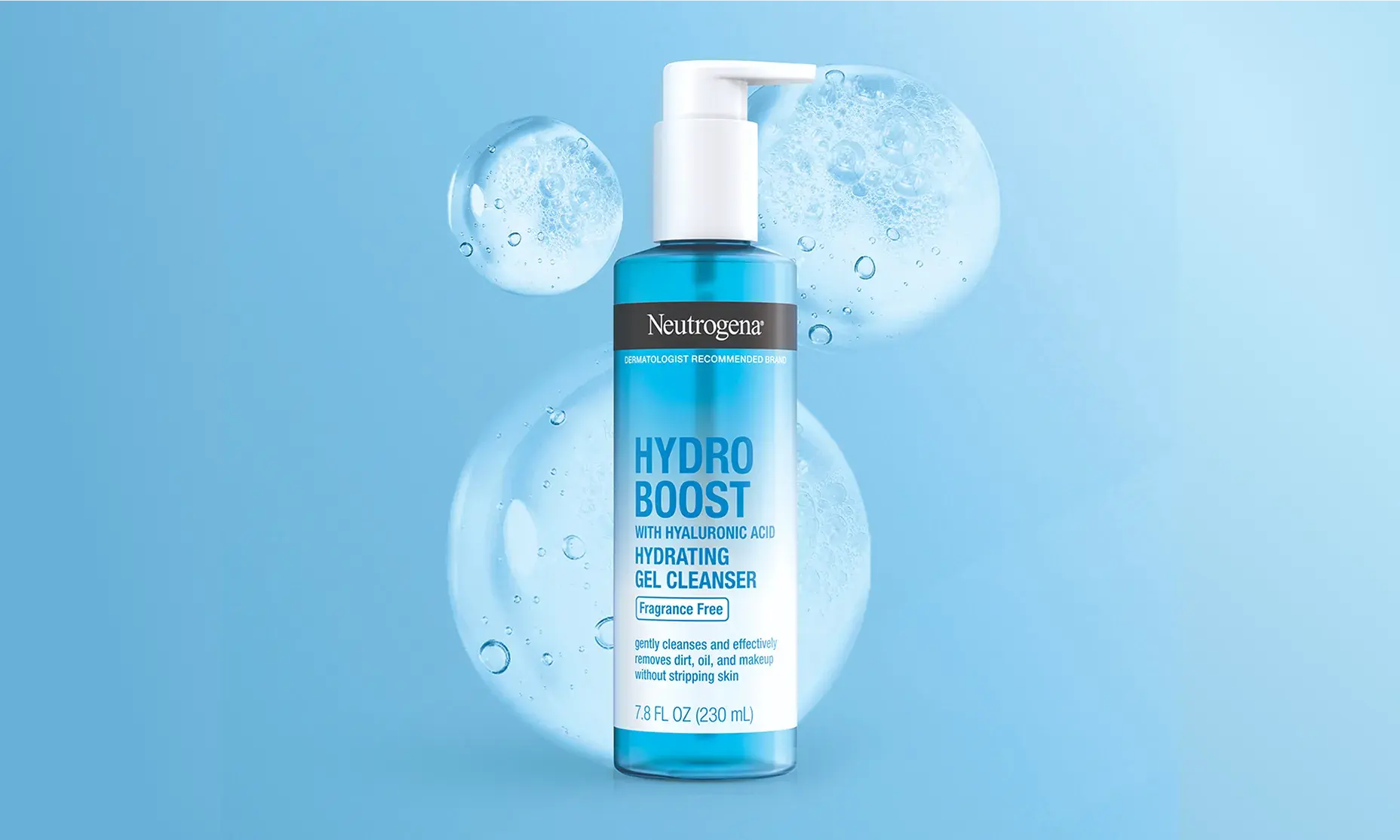 Neutrogena® Hydro Boost Hydrating Gel Cleanser With Hyaluronic Acid, Fragrance Free