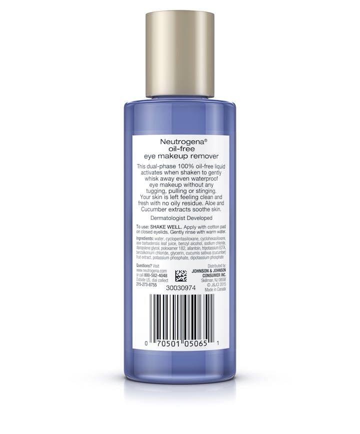 Gentle Oil-Free Liquid Eye Makeup Remover for Waterproof Mascara