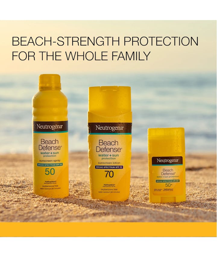 Beach Defense&reg; Water + Sun Protection Sunscreen Spray Broad Spectrum SPF 50