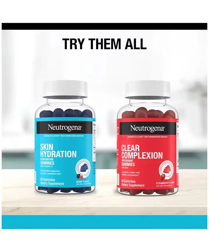Neutrogena® Skin Hydration Astaxanthin Gummies with Vitamin C 60CT