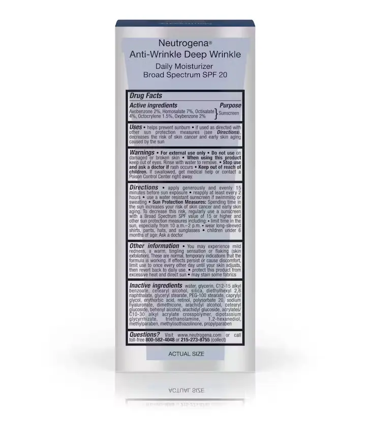 Ageless Intensives® Anti-Wrinkle Deep Wrinkle Daily Moisturizer Broad Spectrum SPF 20