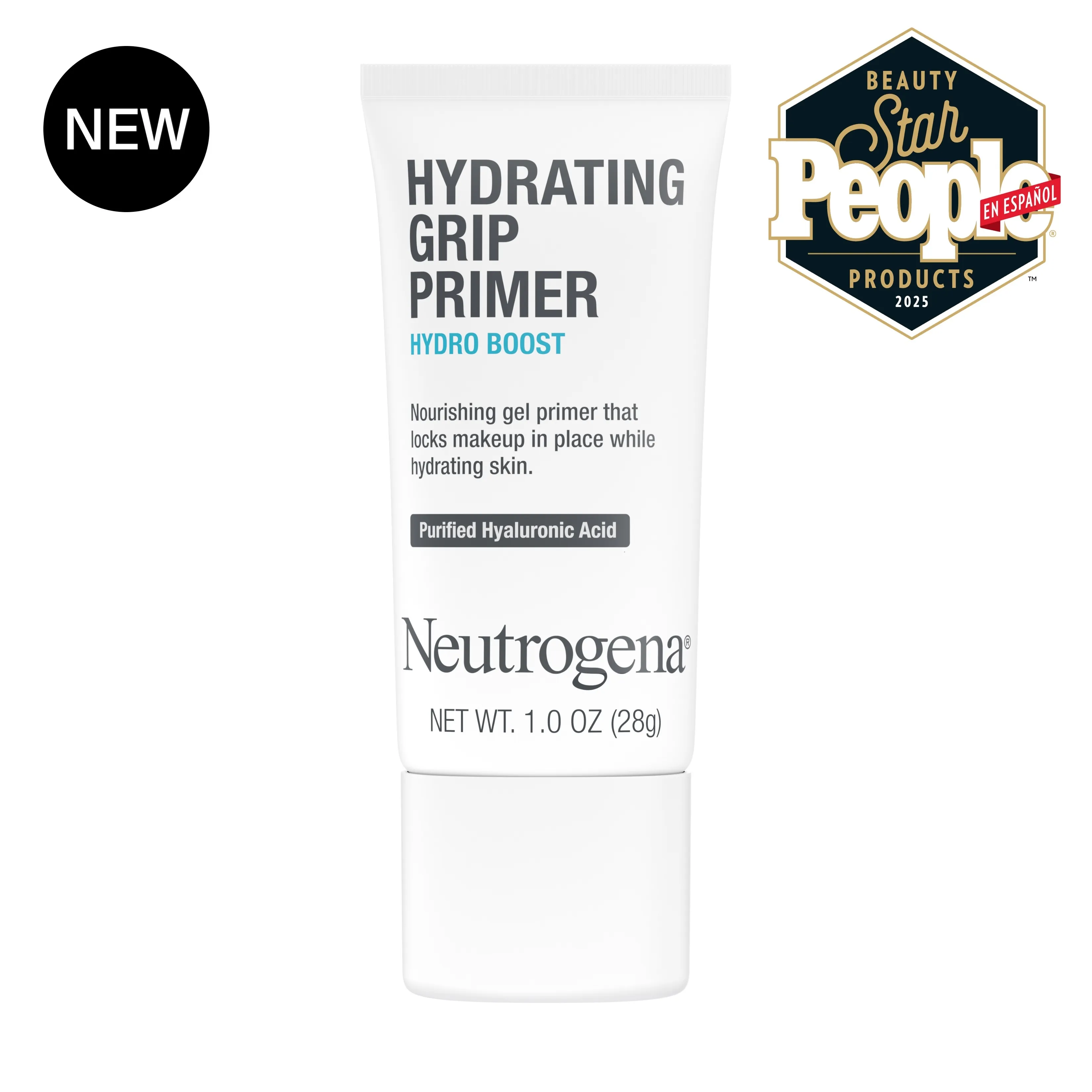 Neutrogena Hydro Boost Hydrating Grip Primer, 1.0 Oz, front image with badge