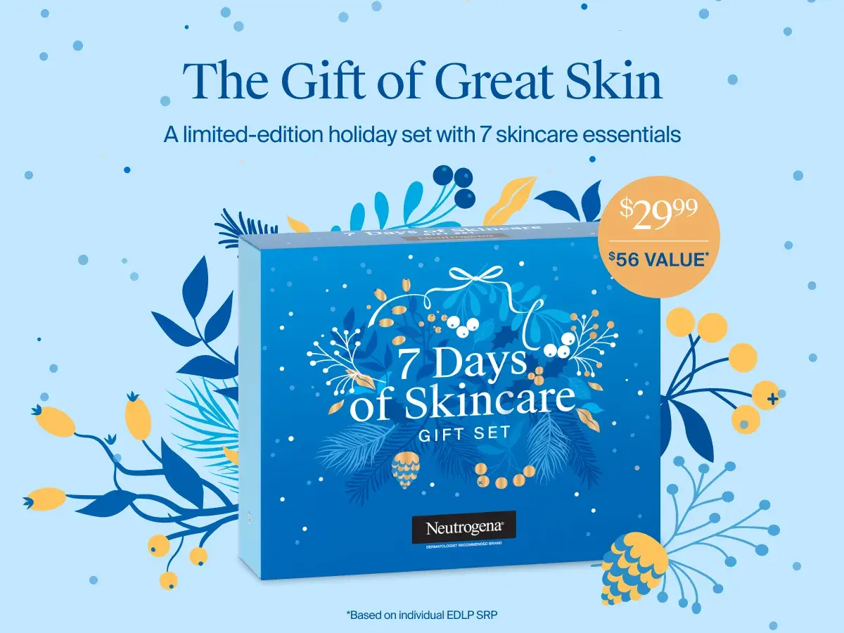 The Gift of Great Skin. A Limited edition holiday set with 7 essential skincare essentials